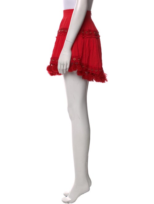 MISA Los Angeles Pleated Accents Mini Skirt