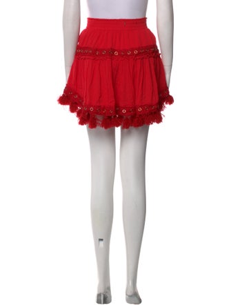 MISA Los Angeles Pleated Accents Mini Skirt