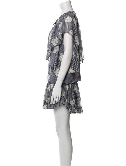 MISA Los Angeles Plaid Print Skirt Set