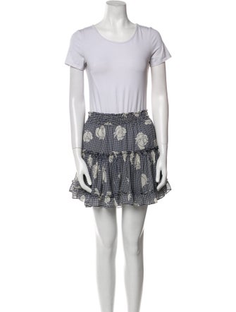 MISA Los Angeles Plaid Print Skirt Set