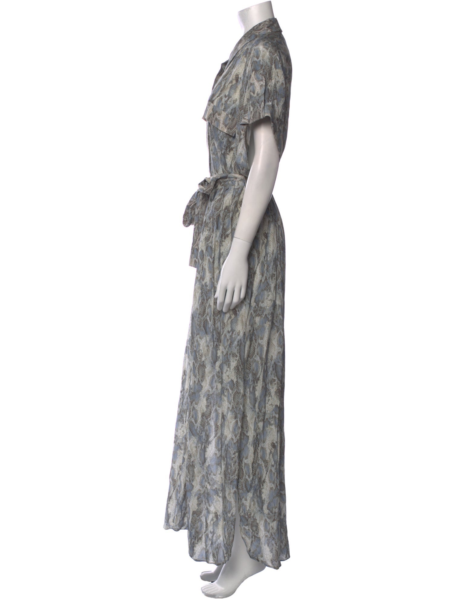 MISA Los Angeles Printed Long Dress