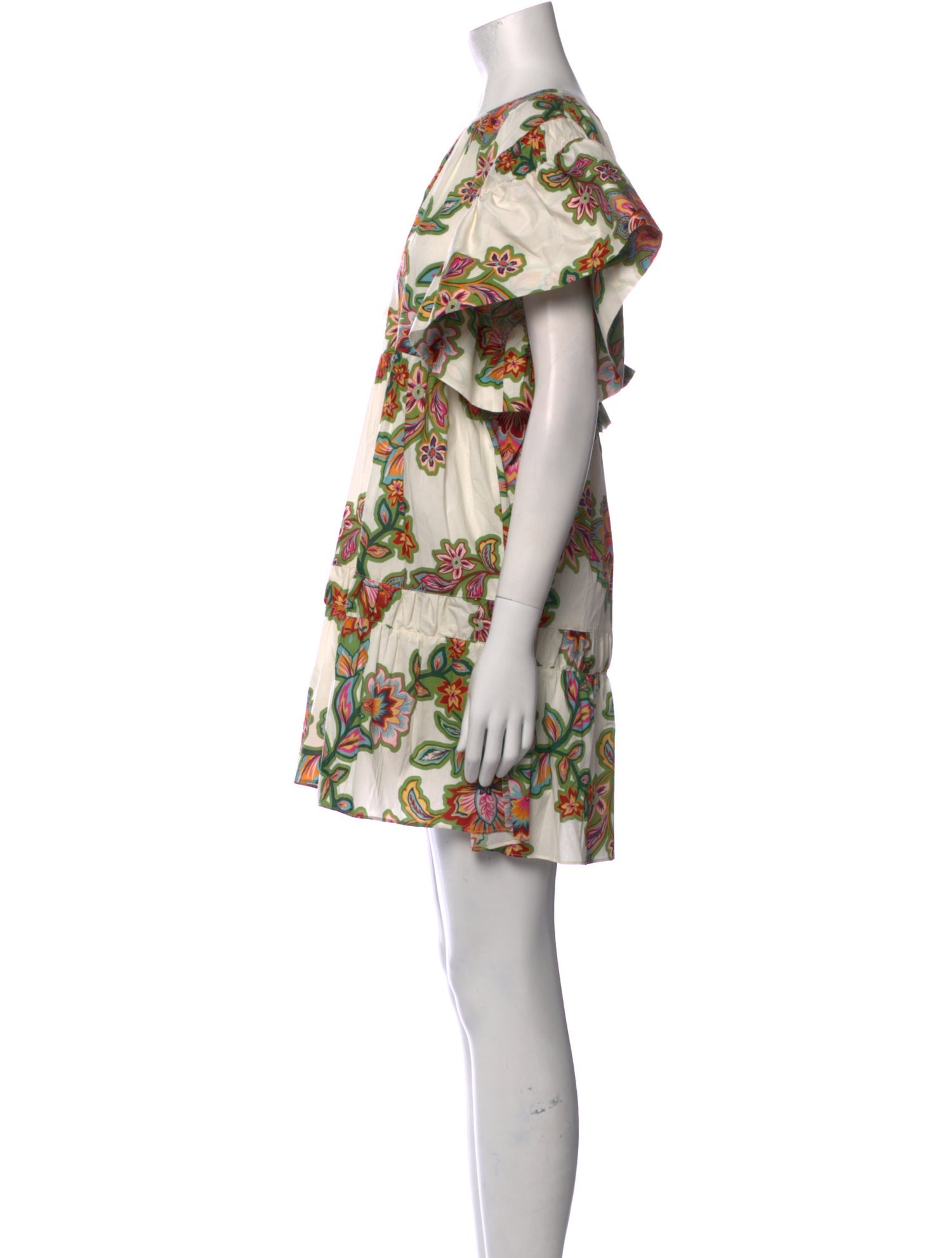 MISA Los Angeles Floral Print Mini Dress