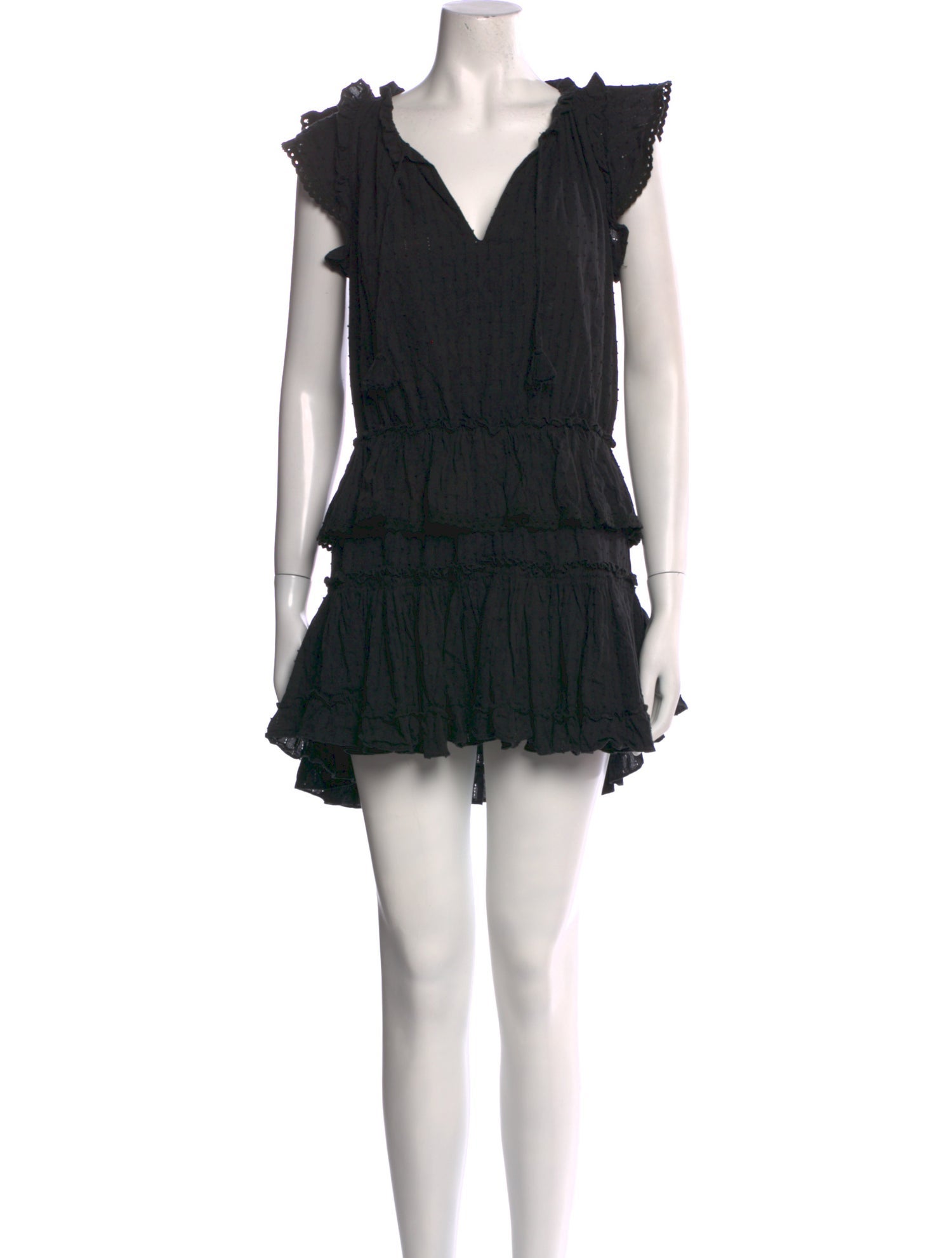 MISA Los Angeles V-Neck Mini Dress