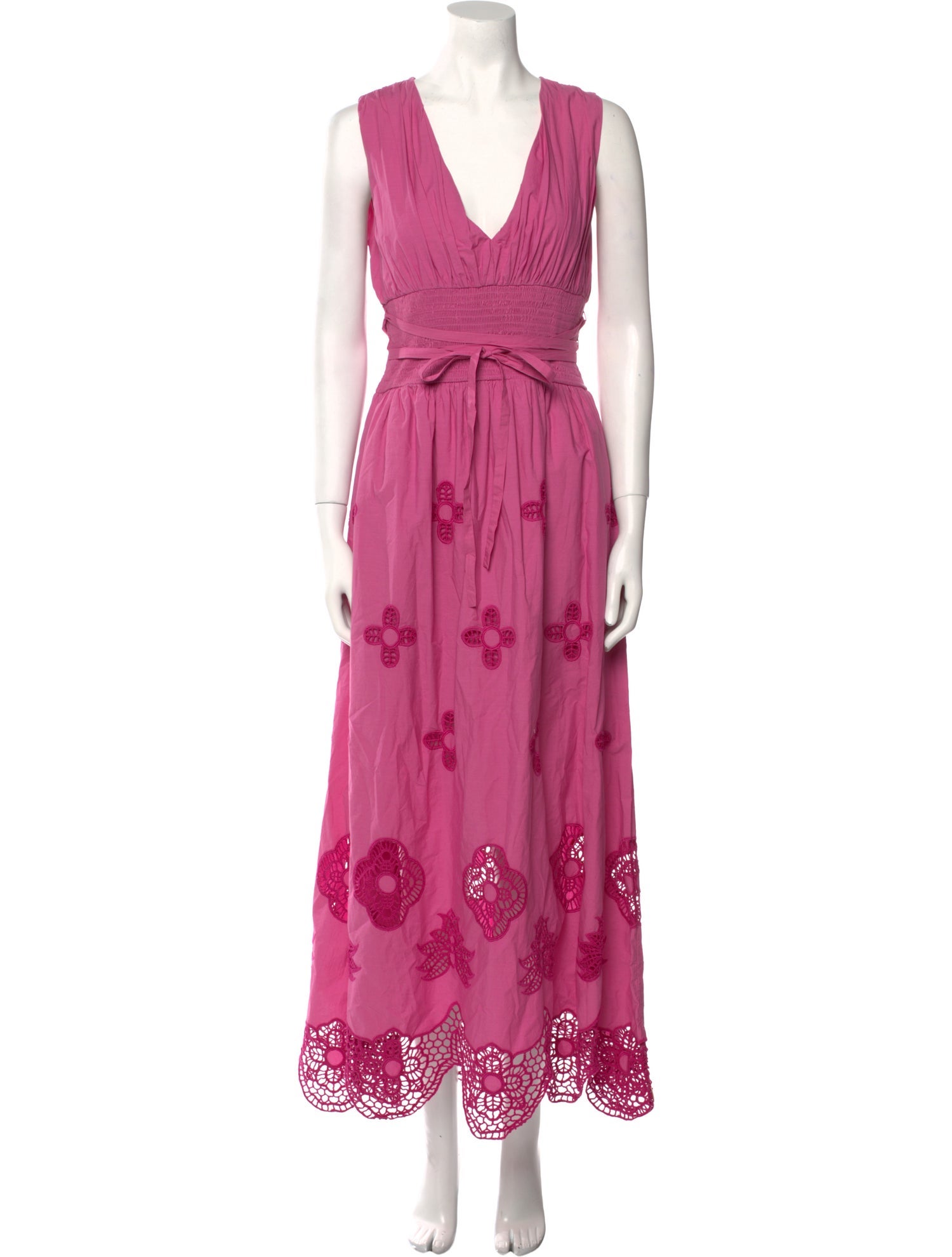 MISA Los Angeles V-Neck Long Dress