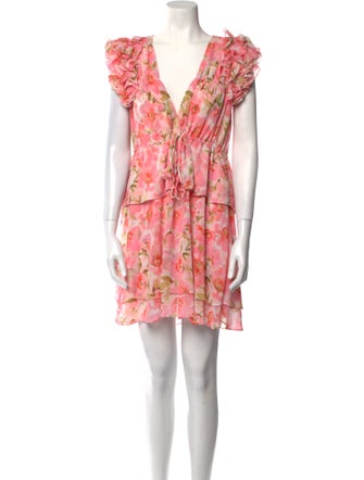 MISA Los Angeles Printed Mini Dress