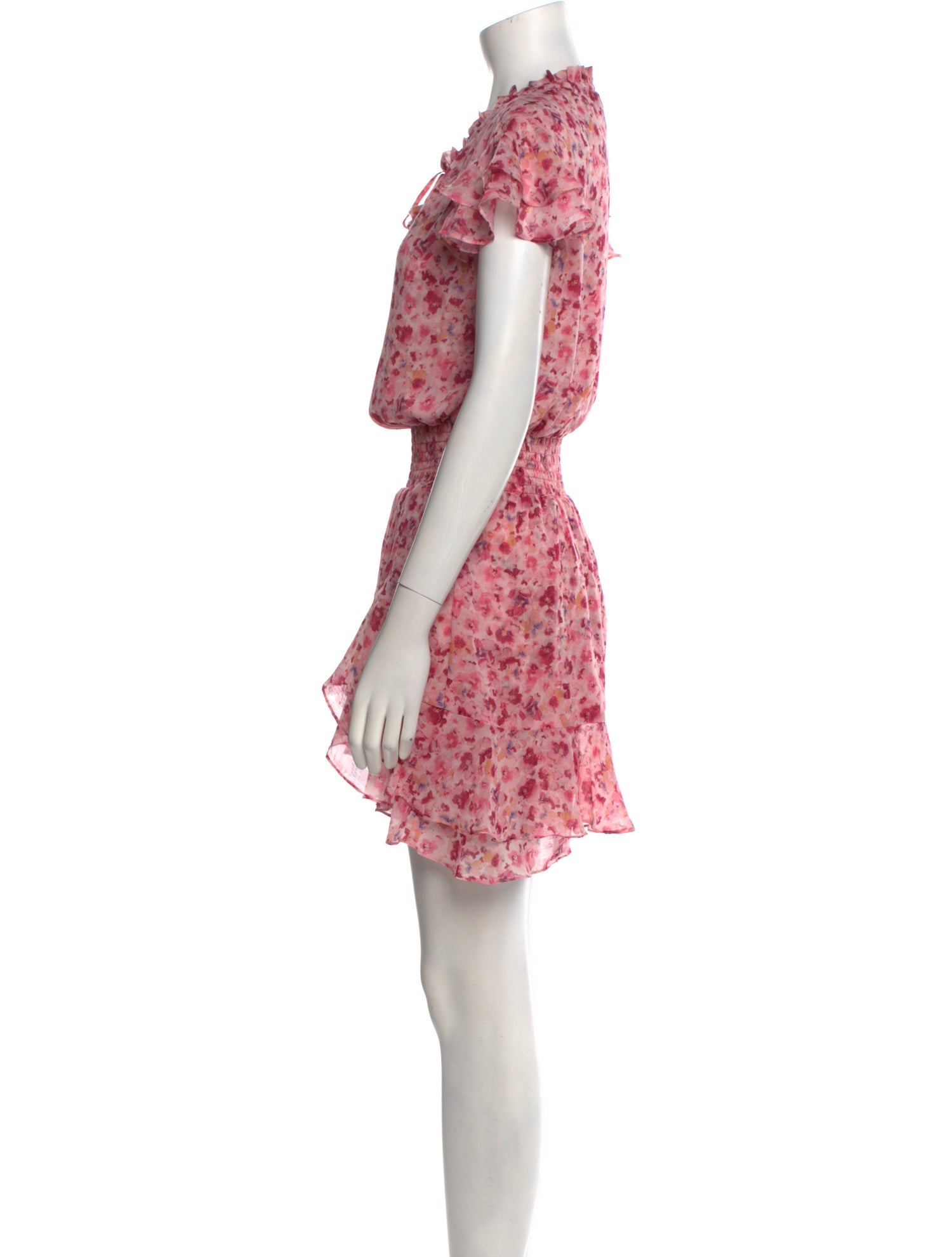 MISA Los Angeles Floral Print Mini Dress
