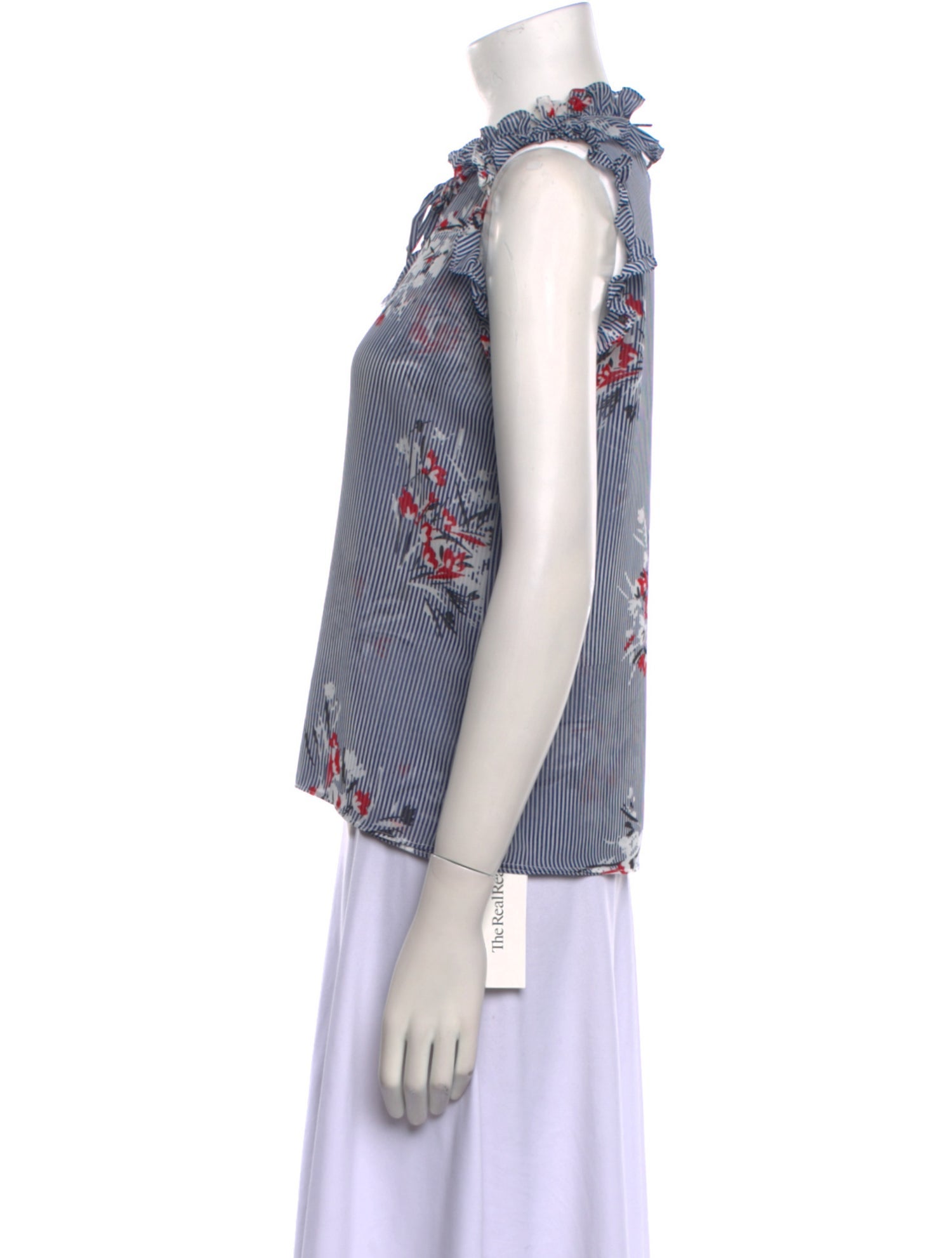 MISA Los Angeles Striped Crew Neck Top