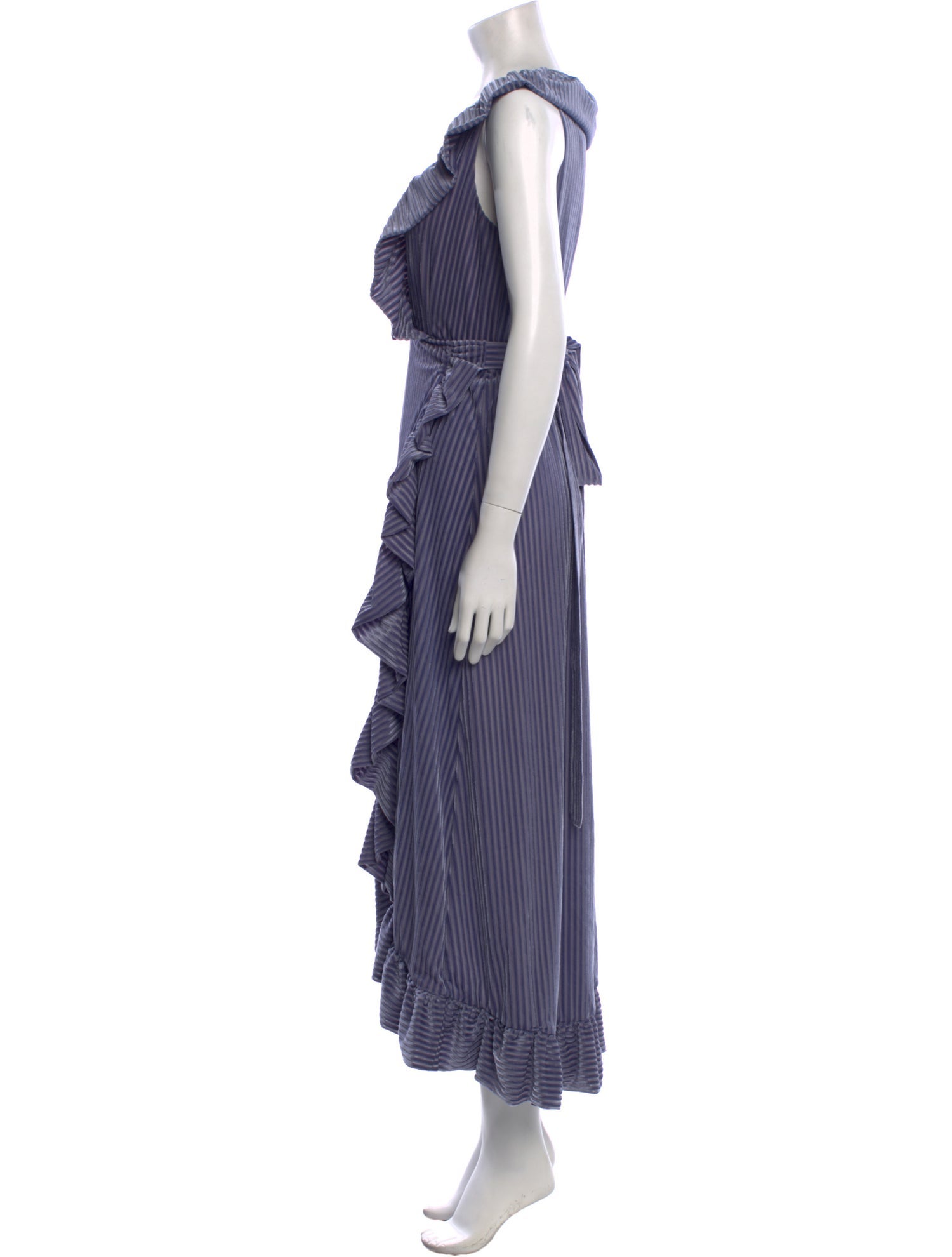 MISA Los Angeles V-Neck Long Dress