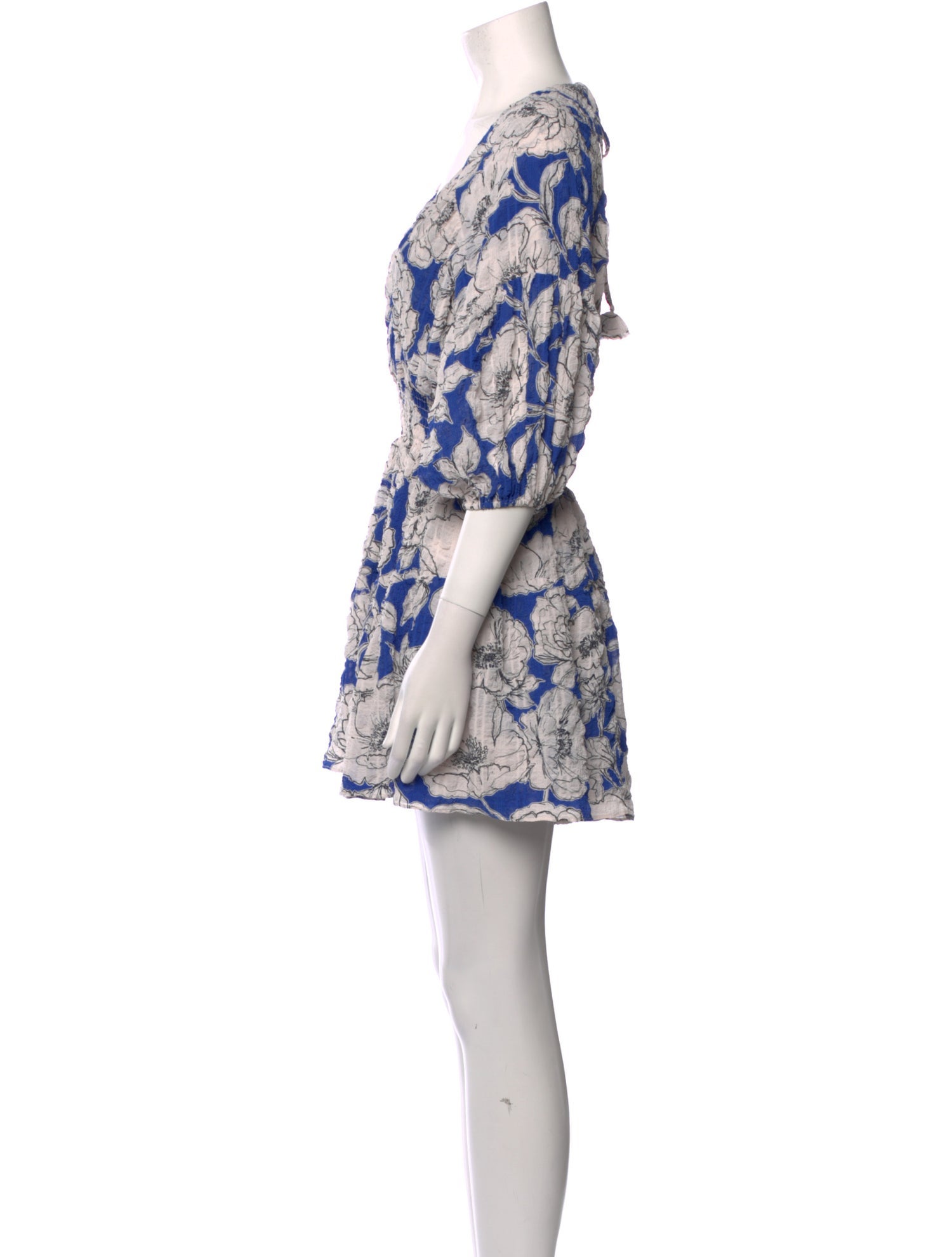 MISA Los Angeles Floral Print Mini Dress