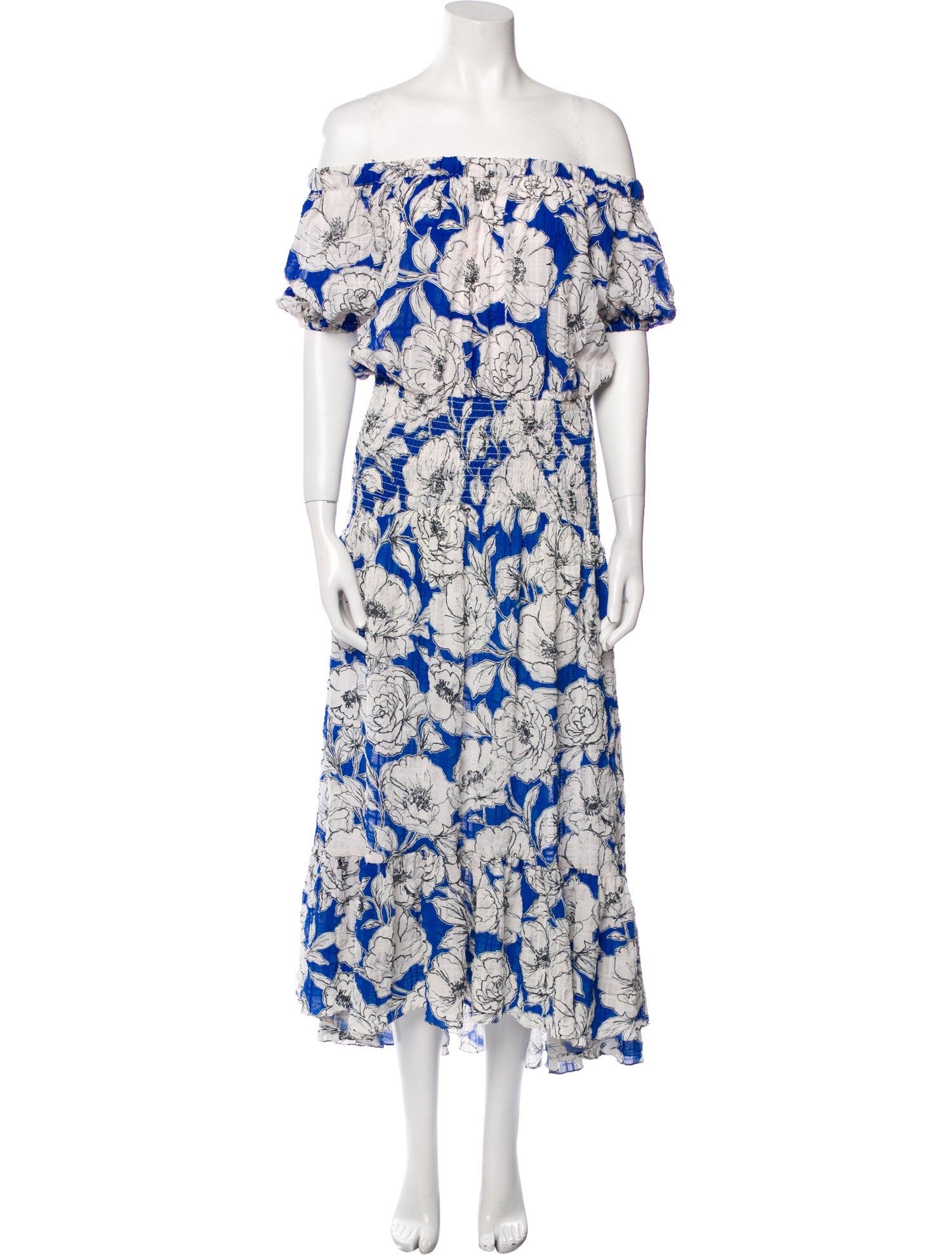 MISA Los Angeles Floral Print Long Dress