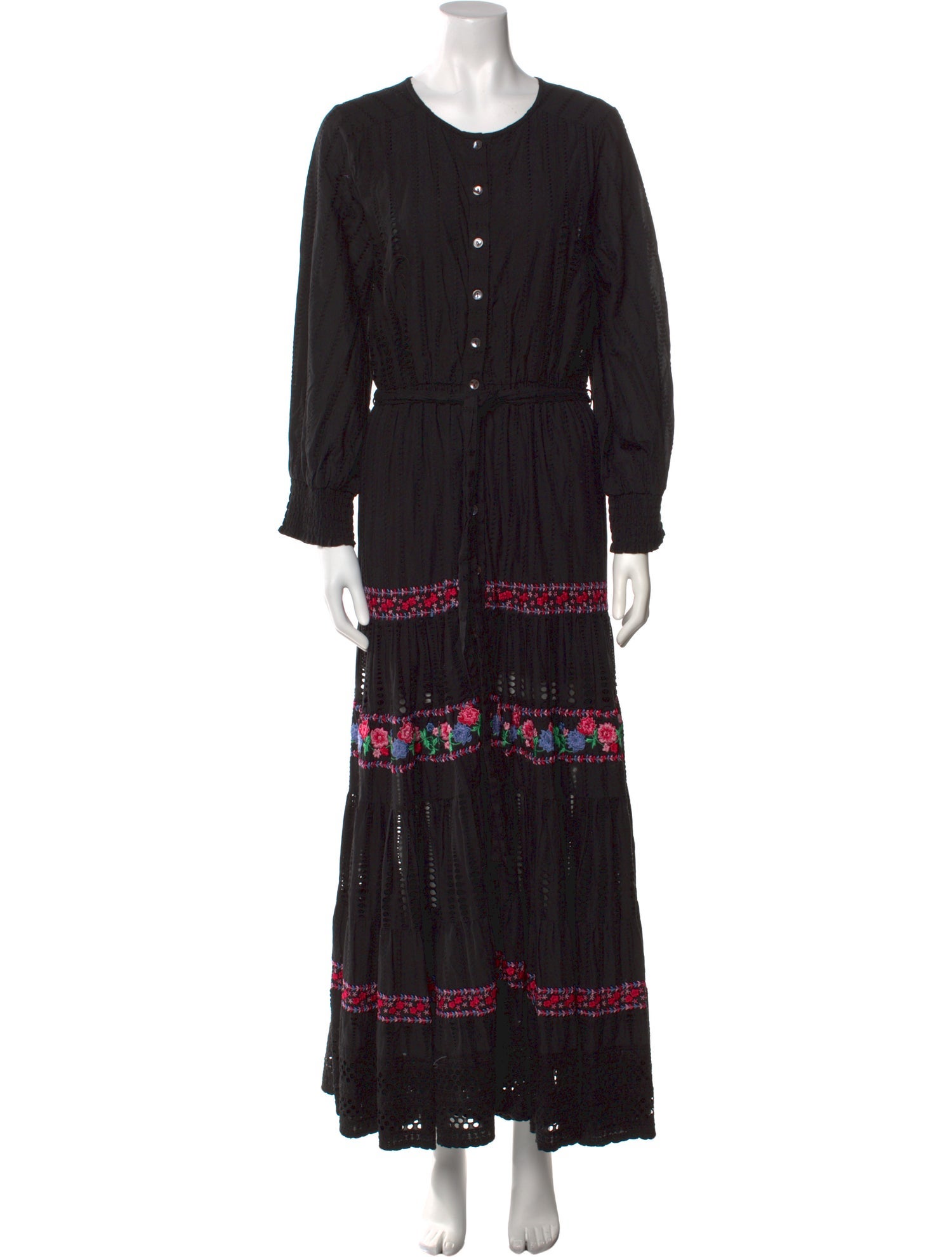 MISA Los Angeles Patterned Long Dress