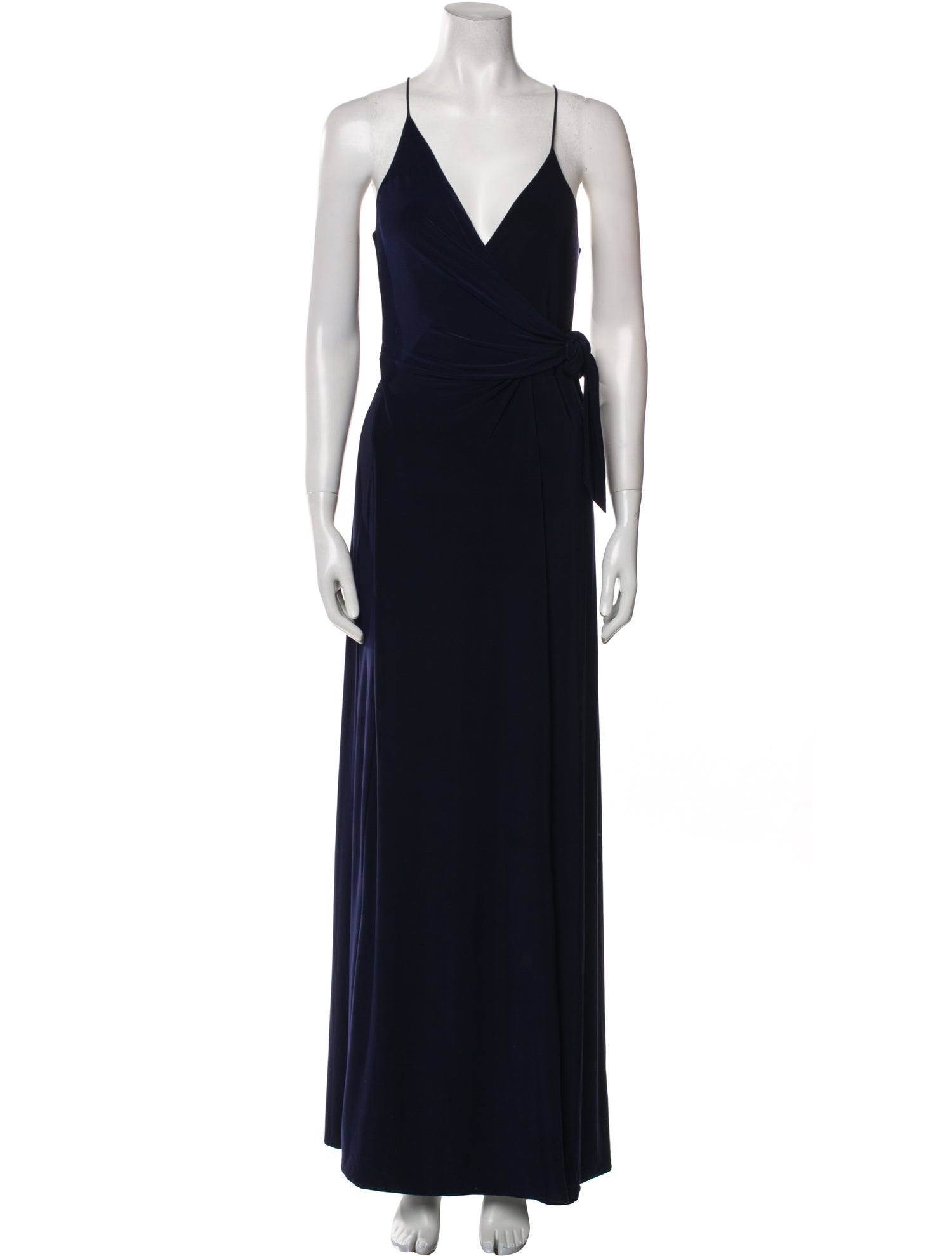 MISA Los Angeles V-Neck Long Dress