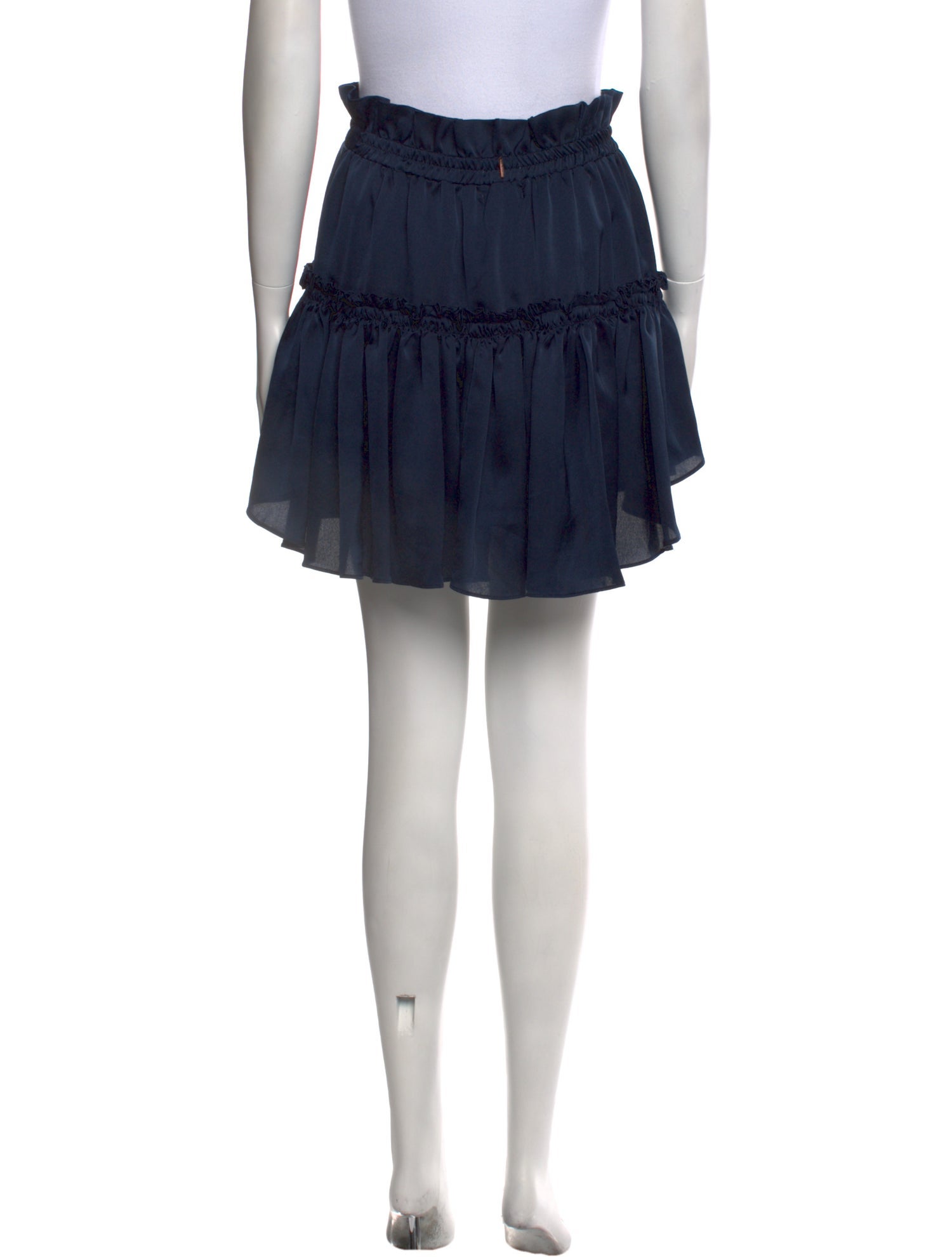 MISA Los Angeles Ruffle Embellishment Mini Skirt