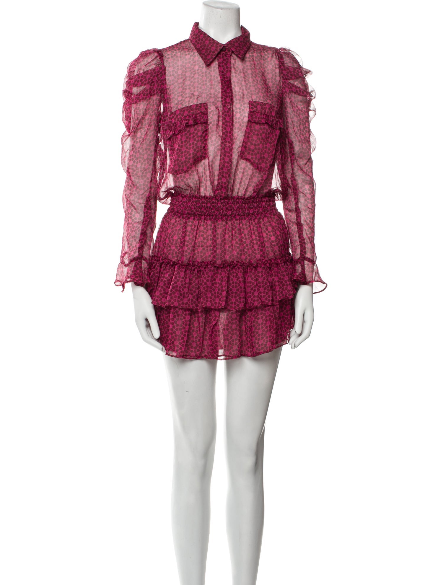 MISA Los Angeles Printed Mini Dress w/ Tags