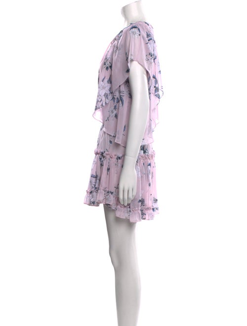 MISA Los Angeles Floral Print Mini Dress