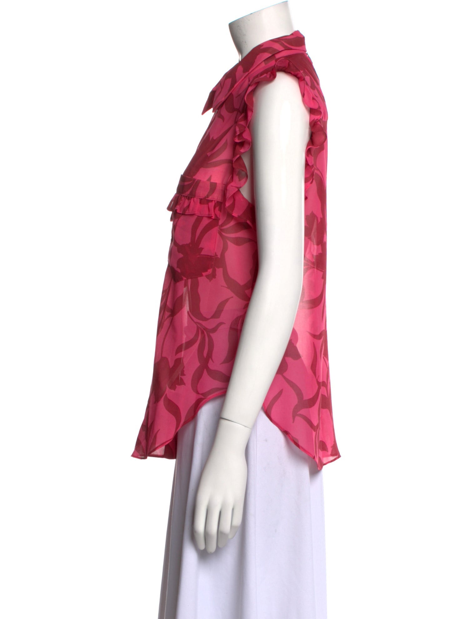 MISA Los Angeles Printed Sleeveless Top