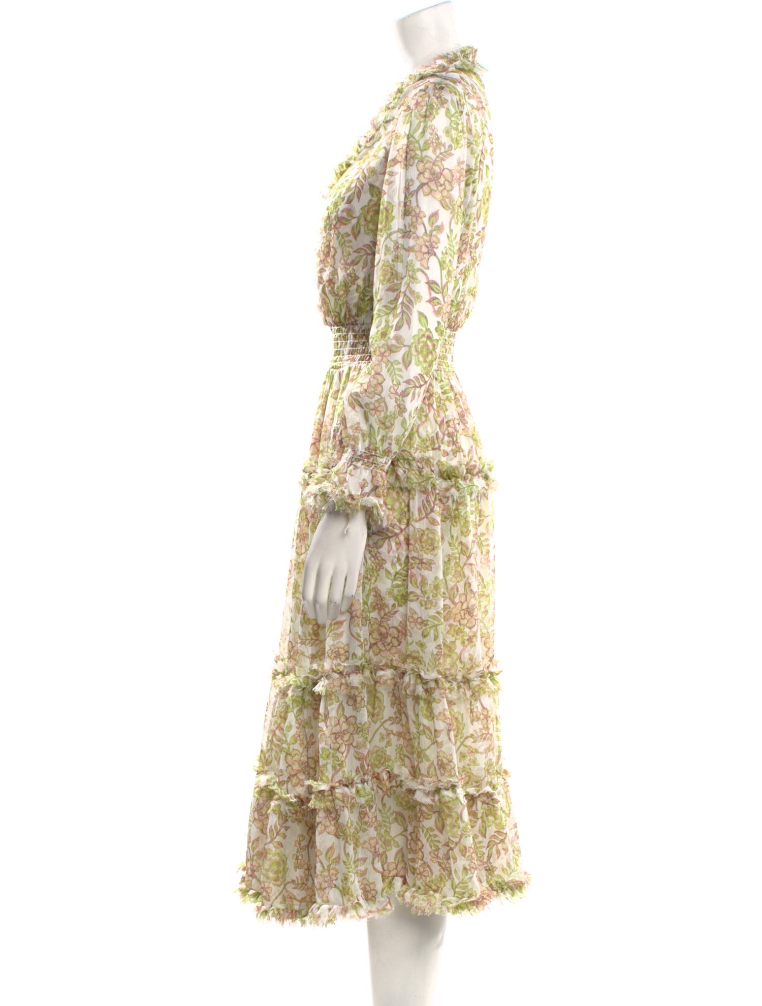 MISA Los Angeles Floral Print Long Dress