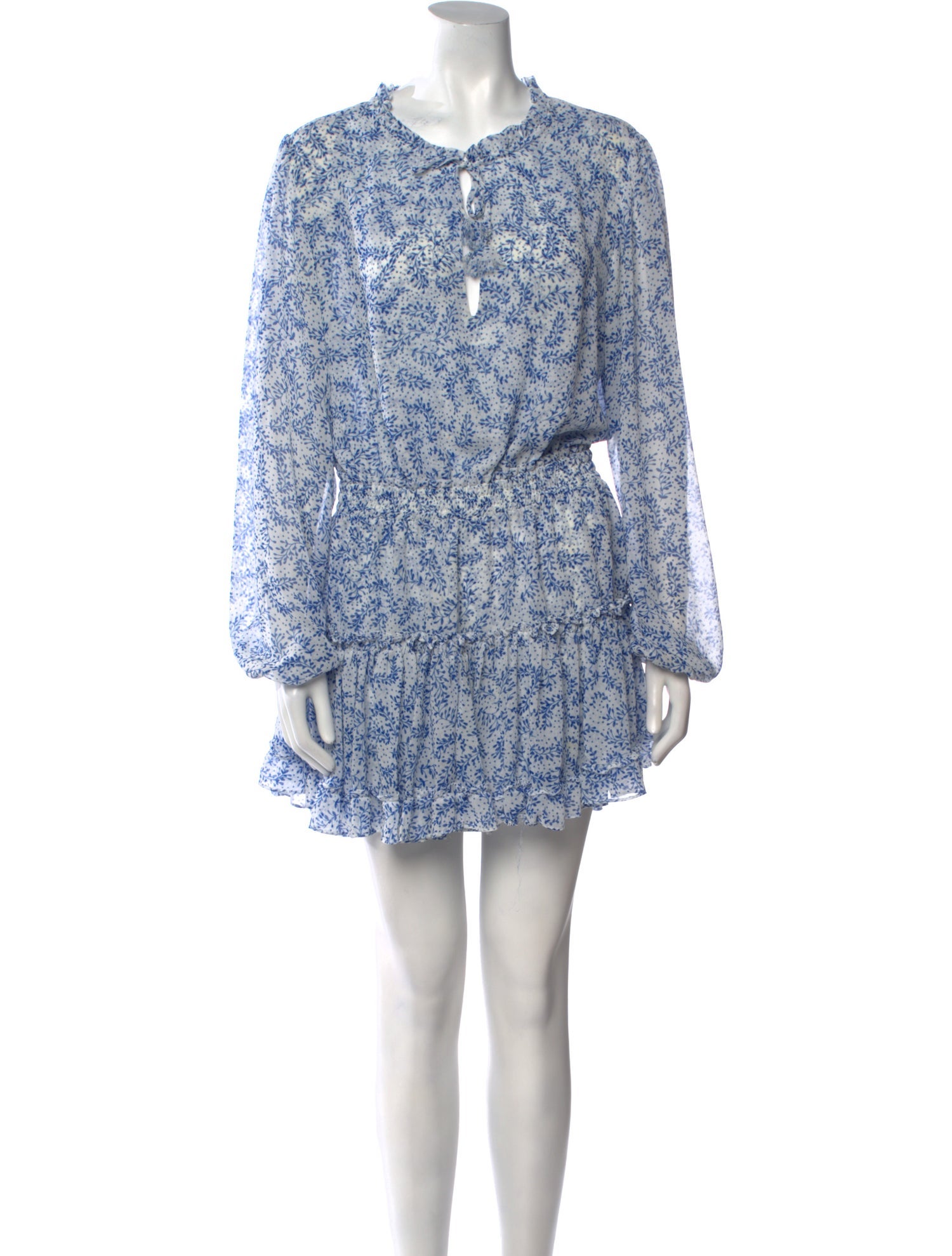 MISA Los Angeles Floral Print Mini Dress