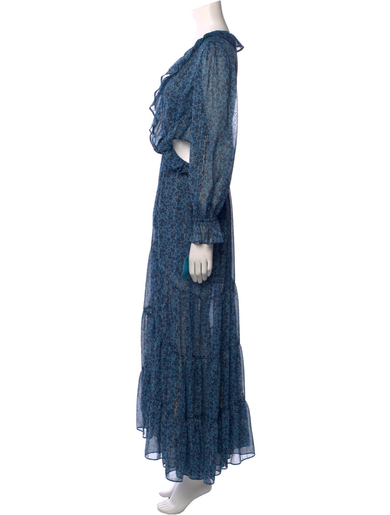 MISA Los Angeles Floral Print Long Dress