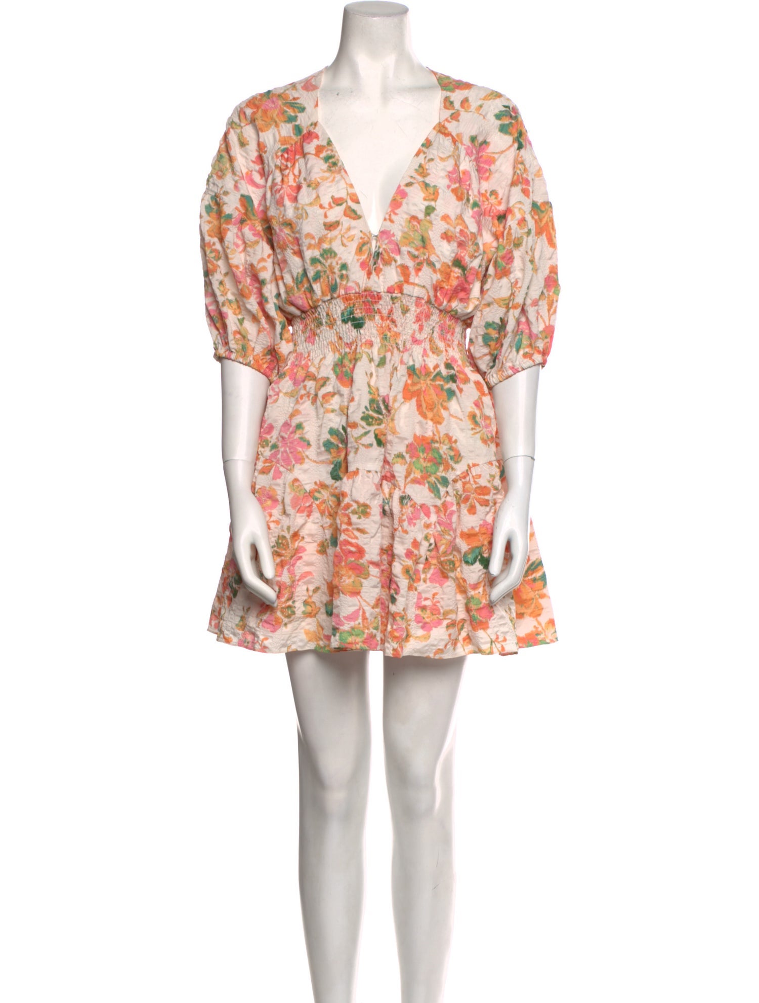 MISA Los Angeles Floral Print Mini Dress