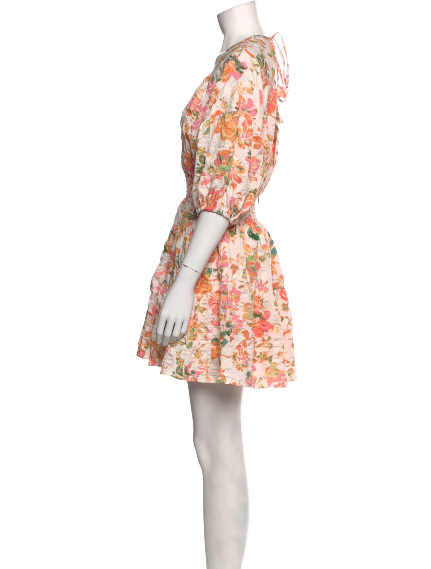 MISA Los Angeles Floral Print Mini Dress
