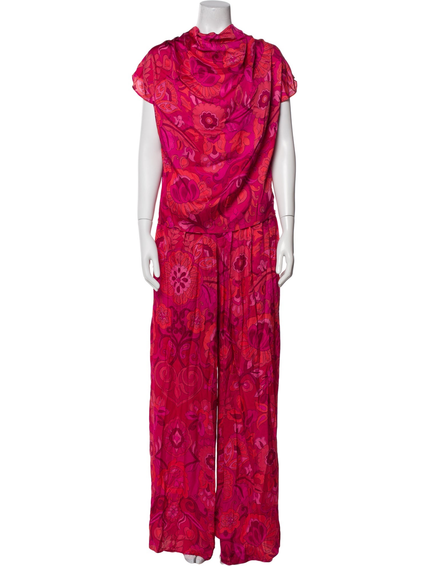 MISA Los Angeles Floral Print Pant Set