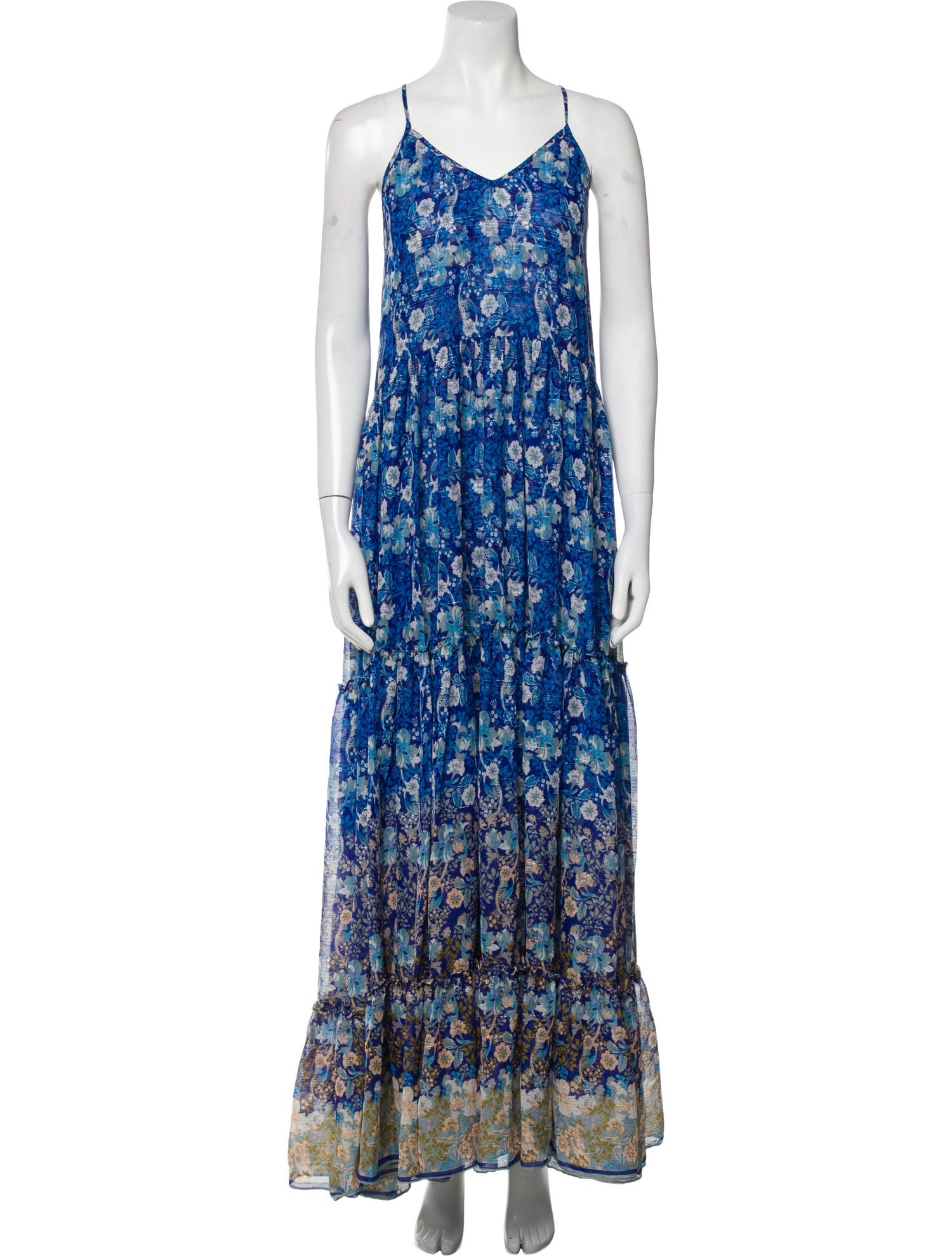 MISA Los Angeles Floral Print Long Dress