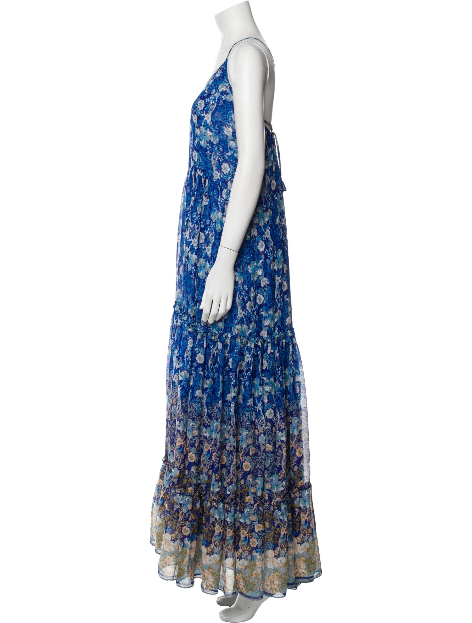 MISA Los Angeles Floral Print Long Dress