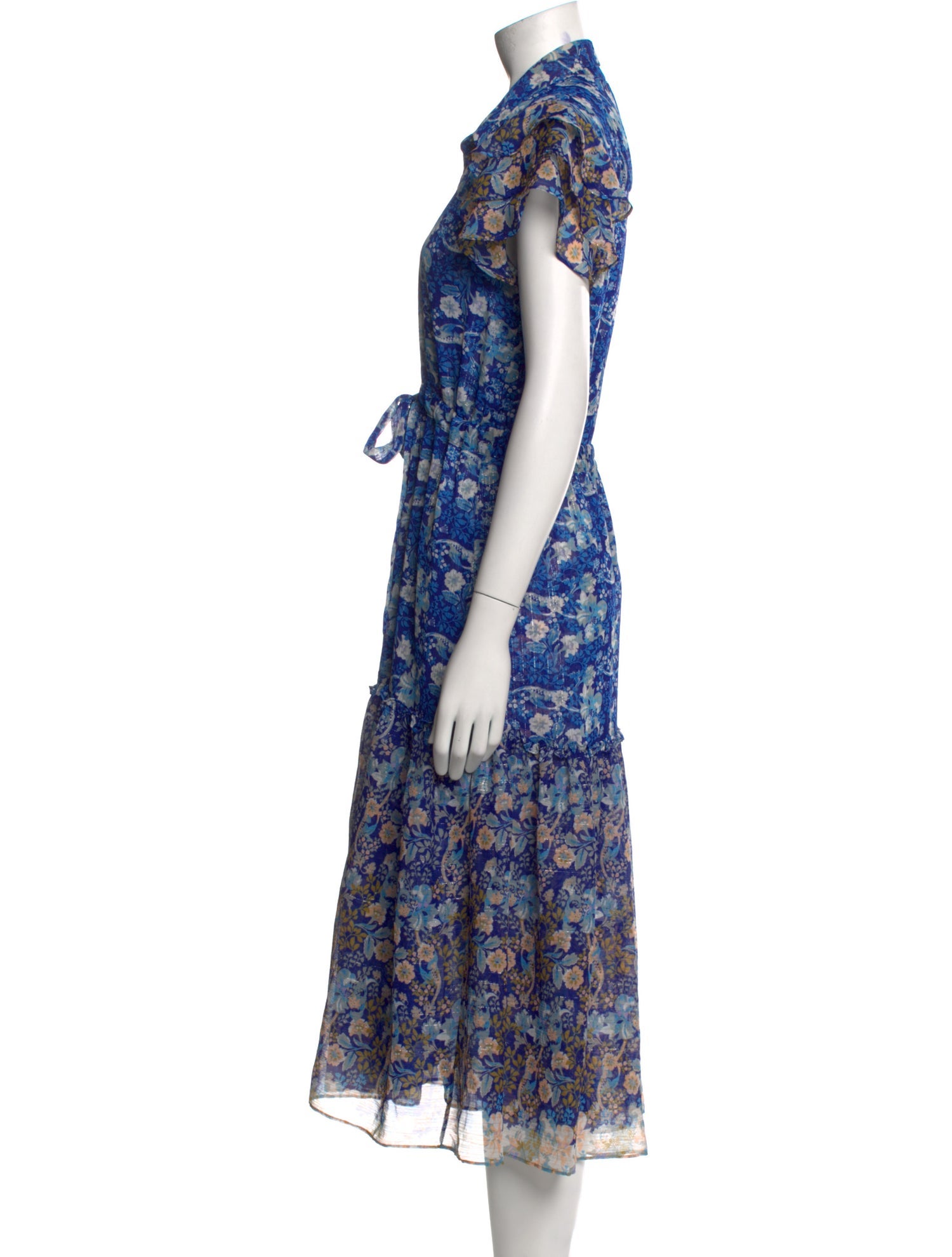 MISA Los Angeles Floral Print Long Dress