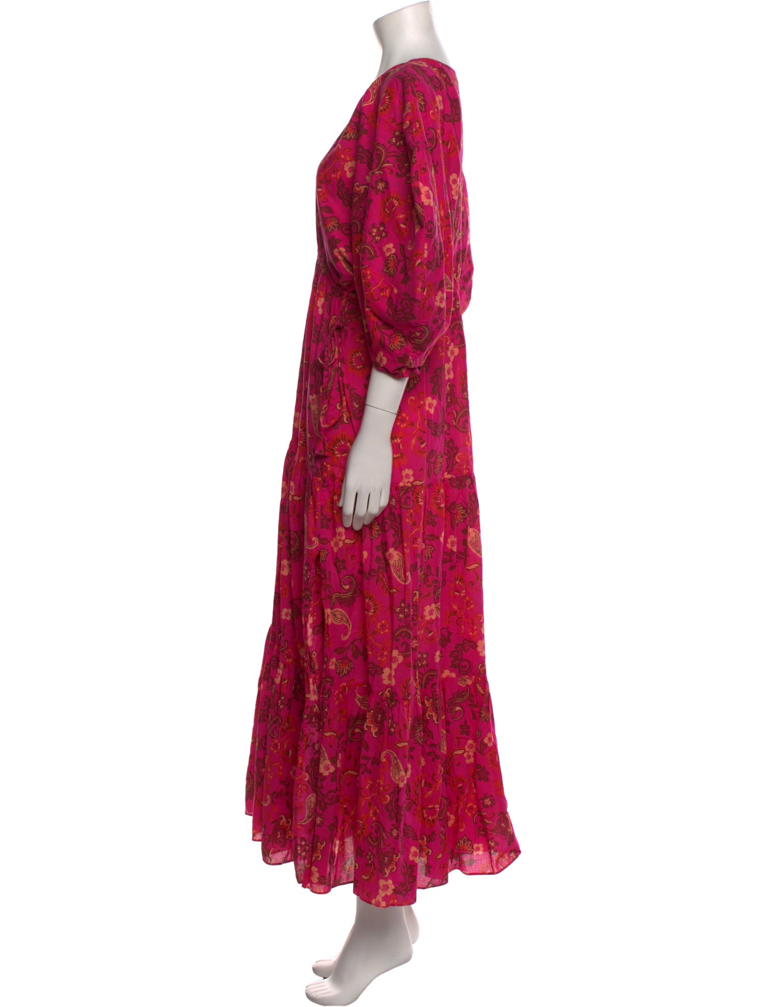 MISA Los Angeles Floral Print Long Dress