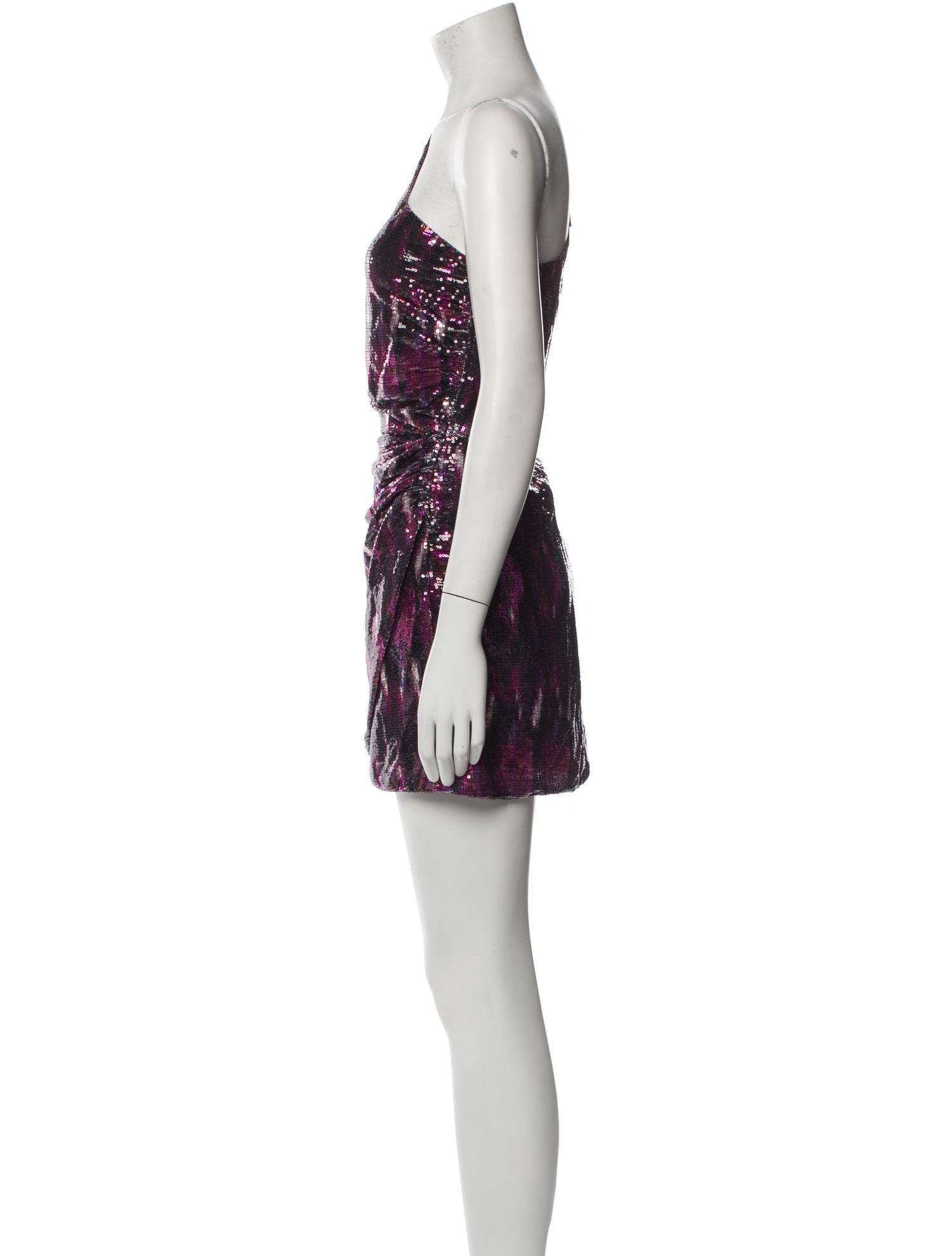 MISA Los Angeles One-Shoulder Mini Dress