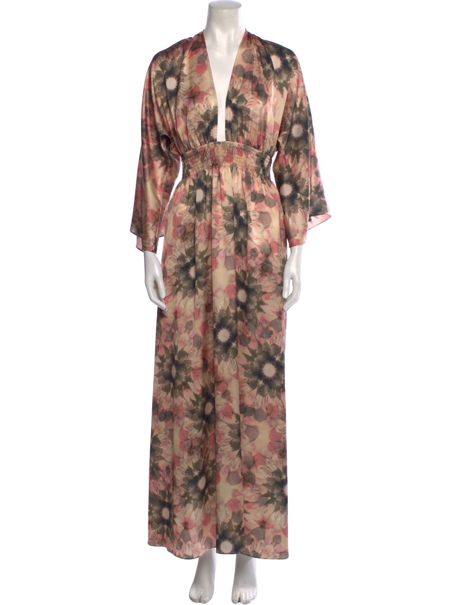 MISA Los Angeles Floral Print Long Dress