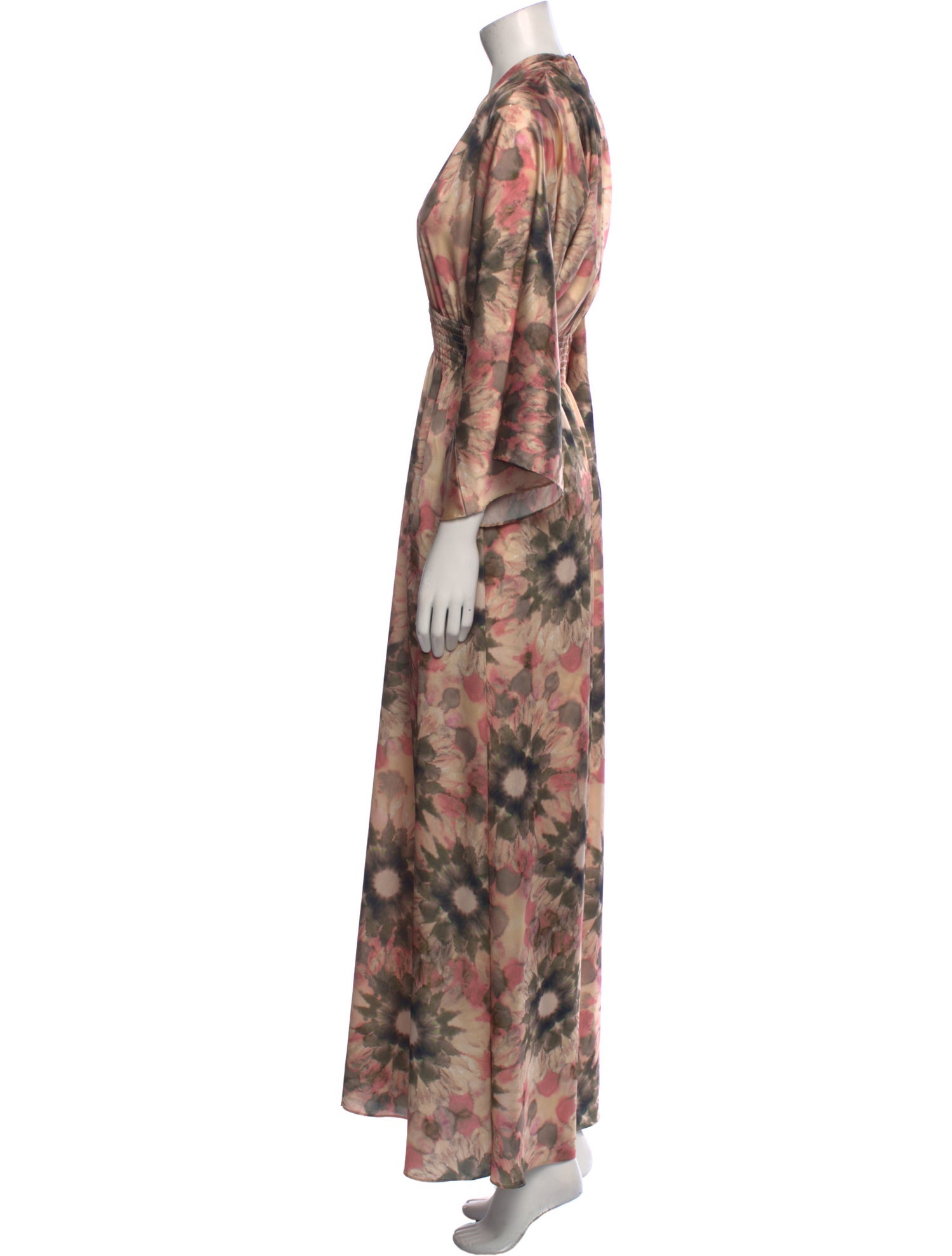 MISA Los Angeles Floral Print Long Dress