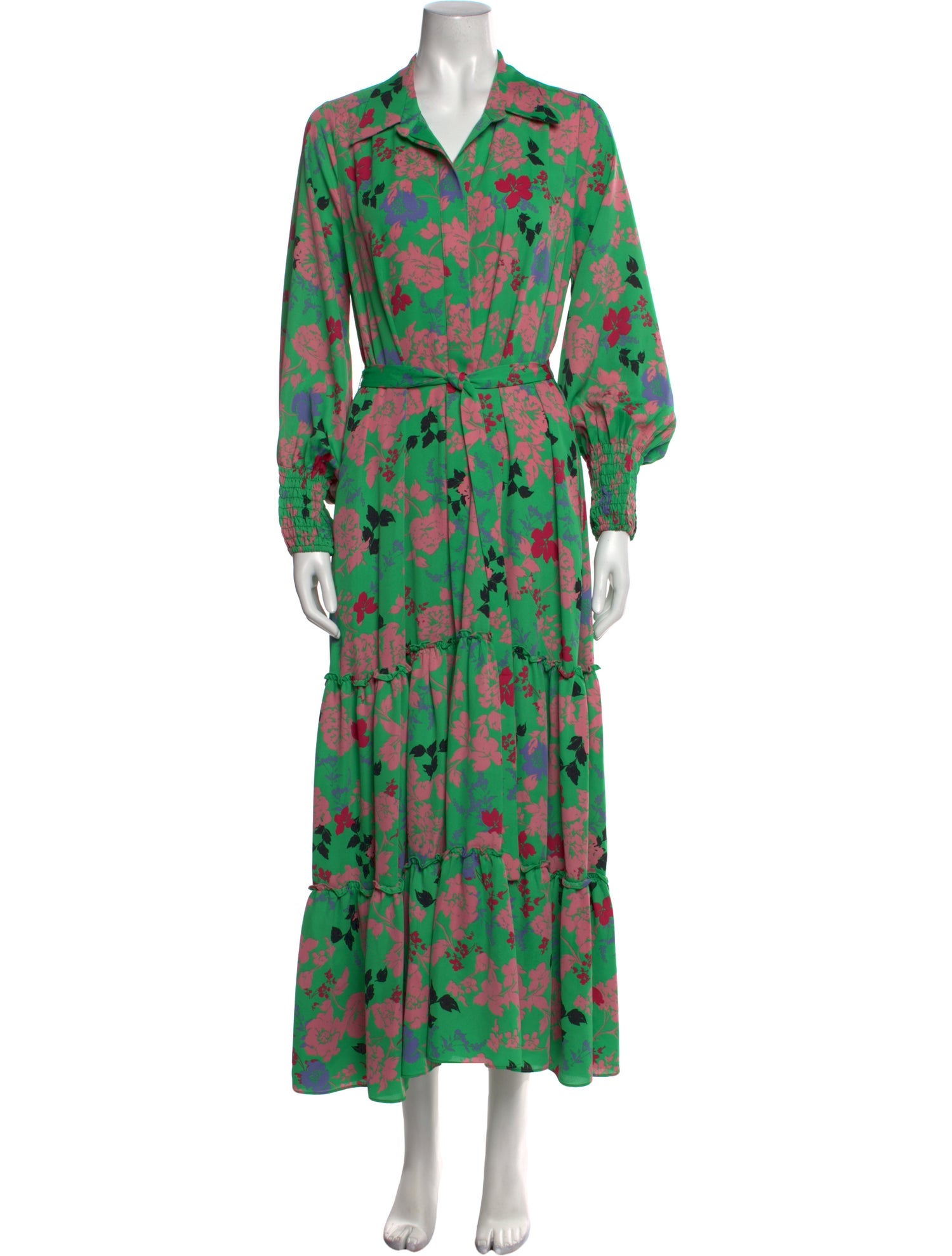 MISA Los Angeles Floral Print Long Dress