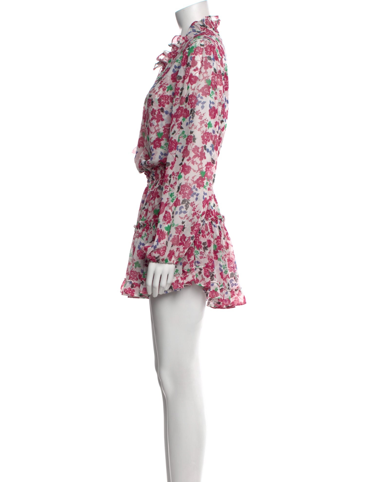 MISA Los Angeles Floral Print Mini Dress