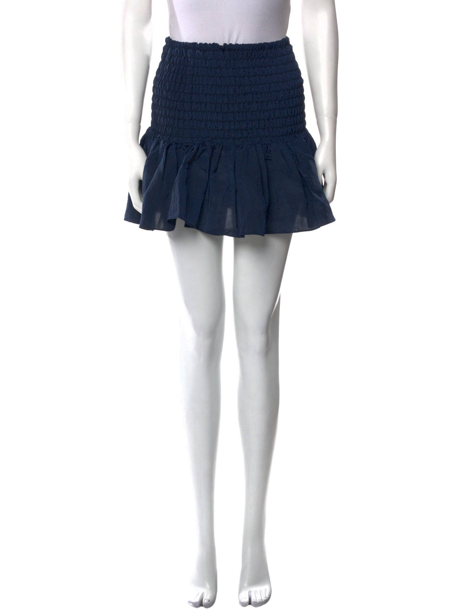 MISA Los Angeles Ruffle Embellishment Mini Skirt