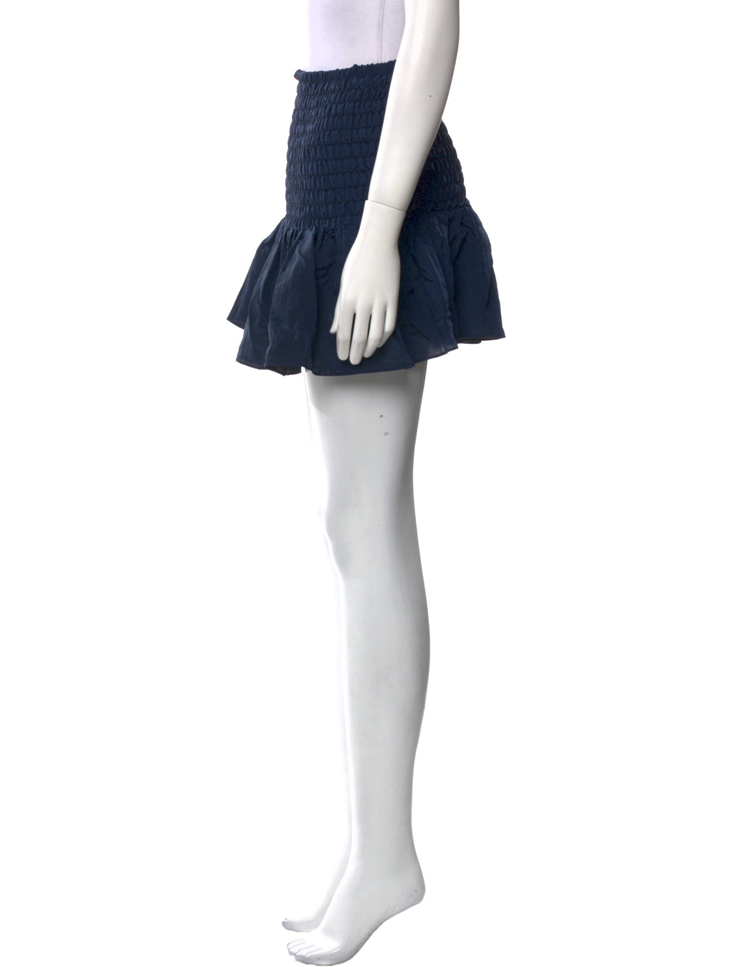 MISA Los Angeles Ruffle Embellishment Mini Skirt