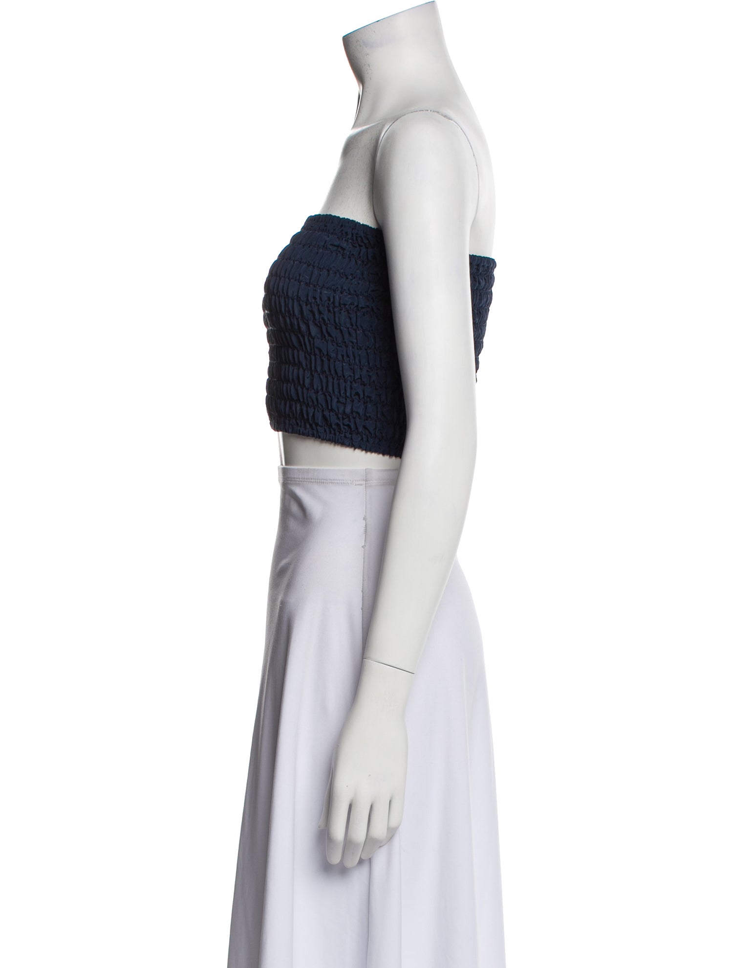 MISA Los Angeles Strapless Crop Top