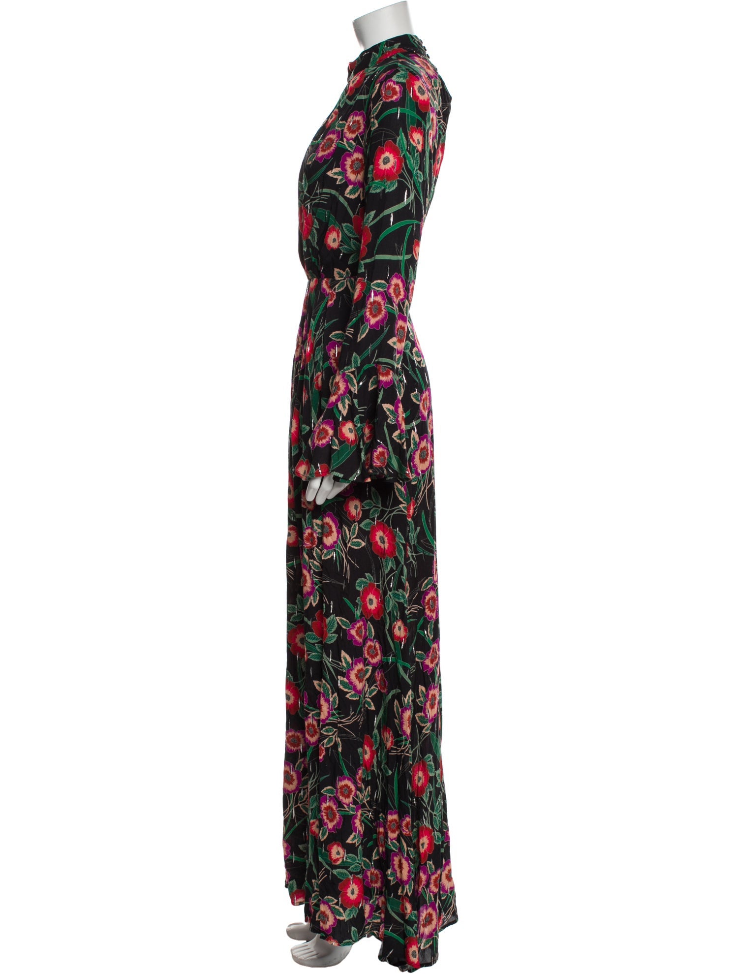 MISA Los Angeles Silk Long Dress
