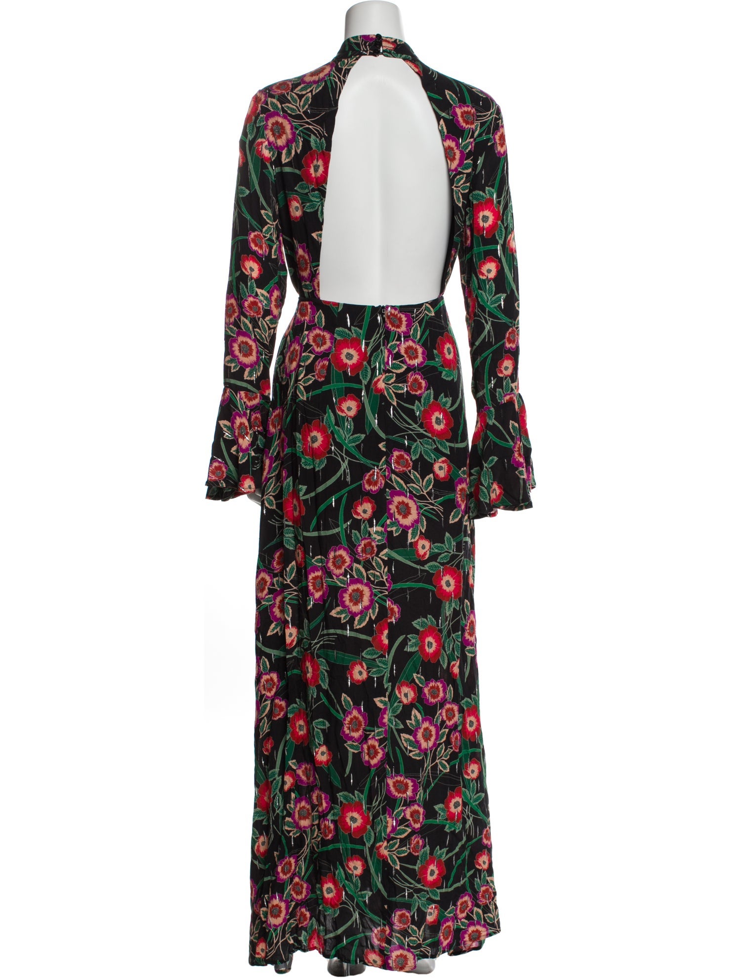 MISA Los Angeles Silk Long Dress