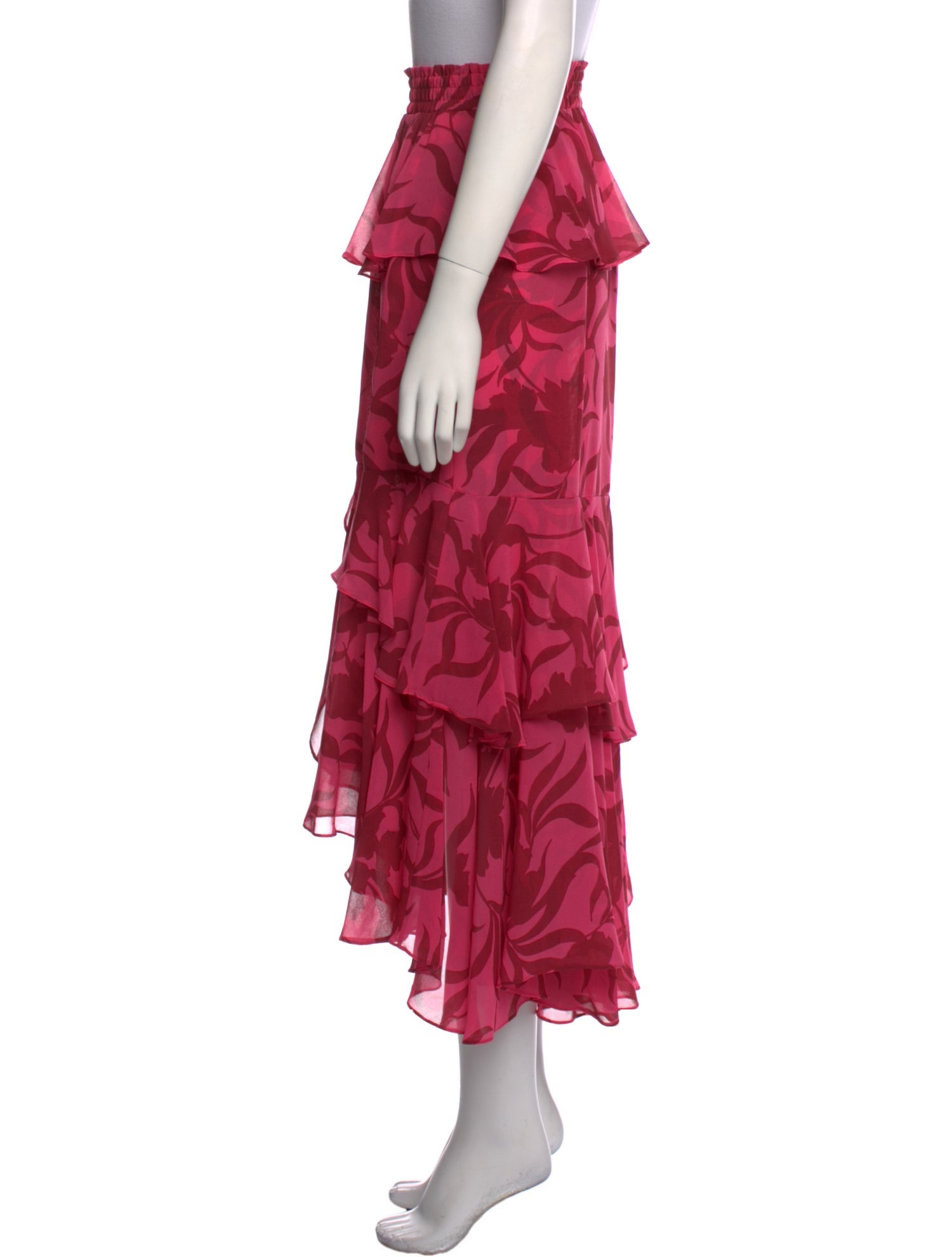 MISA Los Angeles Printed Midi Length Skirt