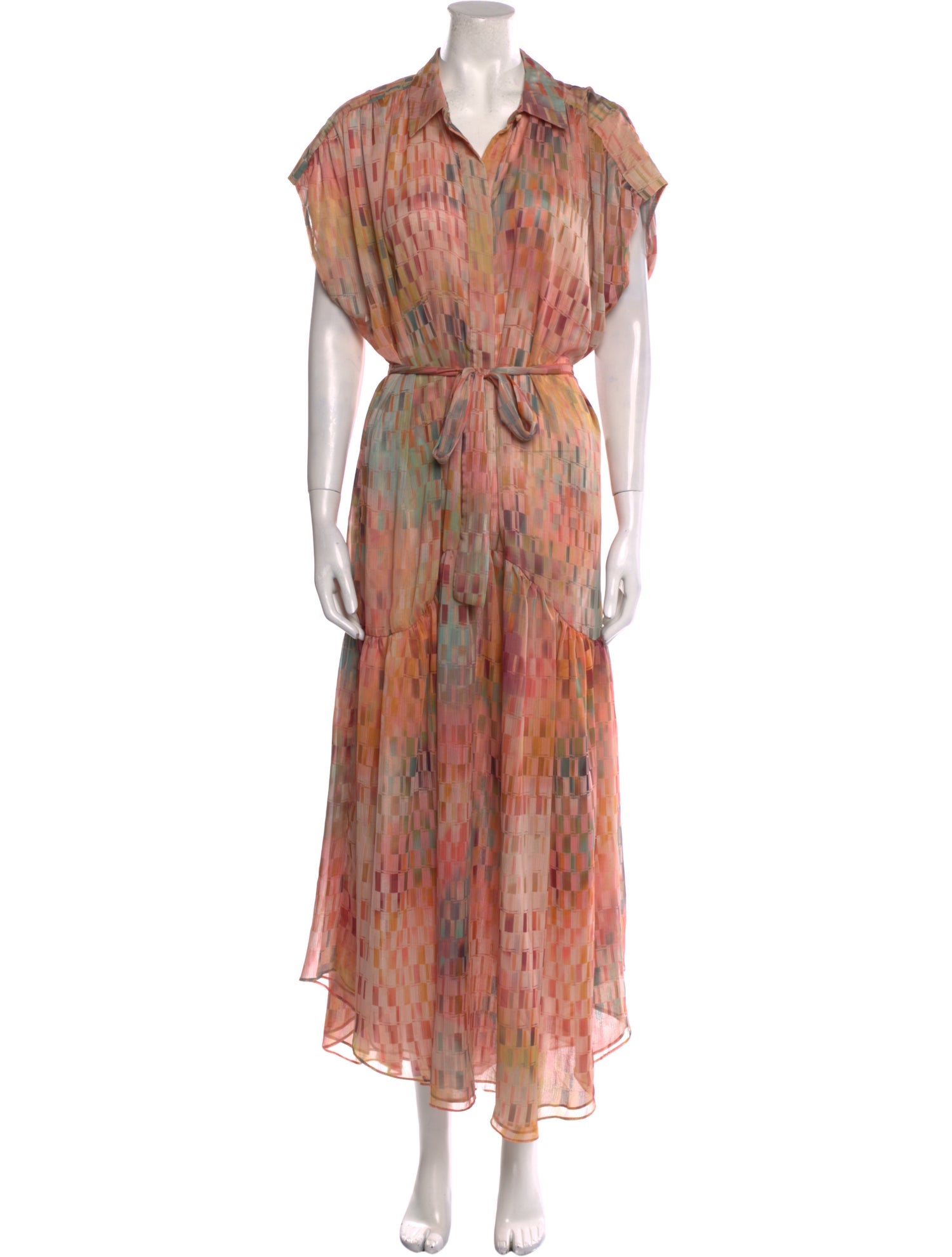 MISA Los Angeles Printed Long Dress