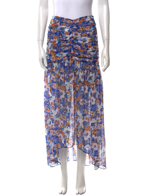 MISA Los Angeles Floral Print Long Skirt
