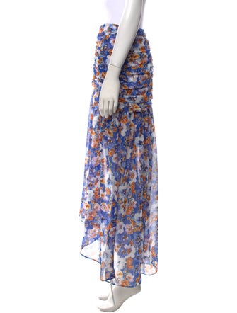 MISA Los Angeles Floral Print Long Skirt