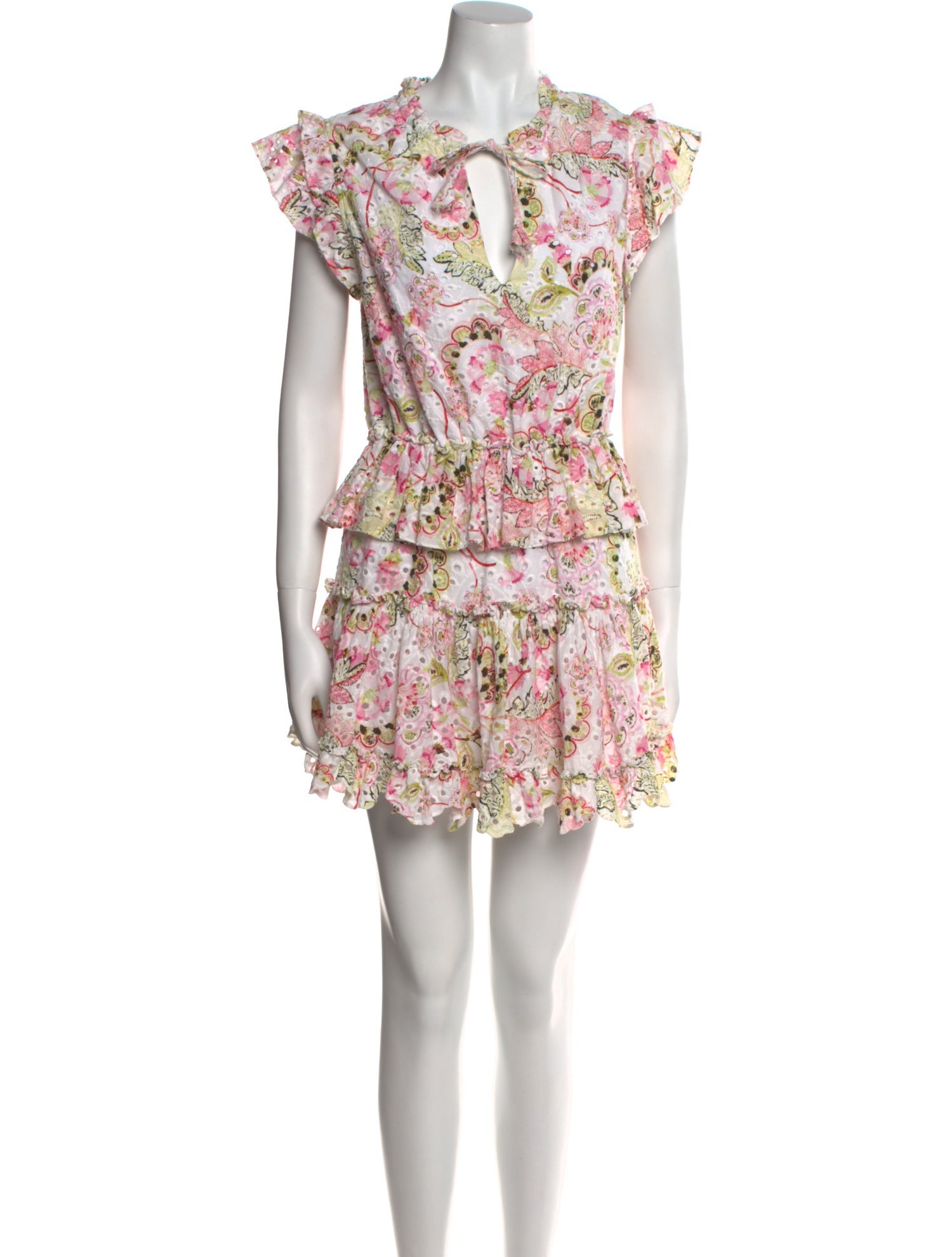 MISA Los Angeles Floral Print Mini Dress