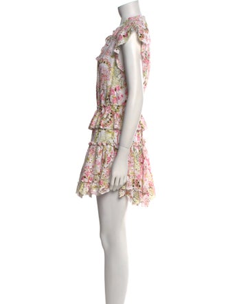 MISA Los Angeles Floral Print Mini Dress