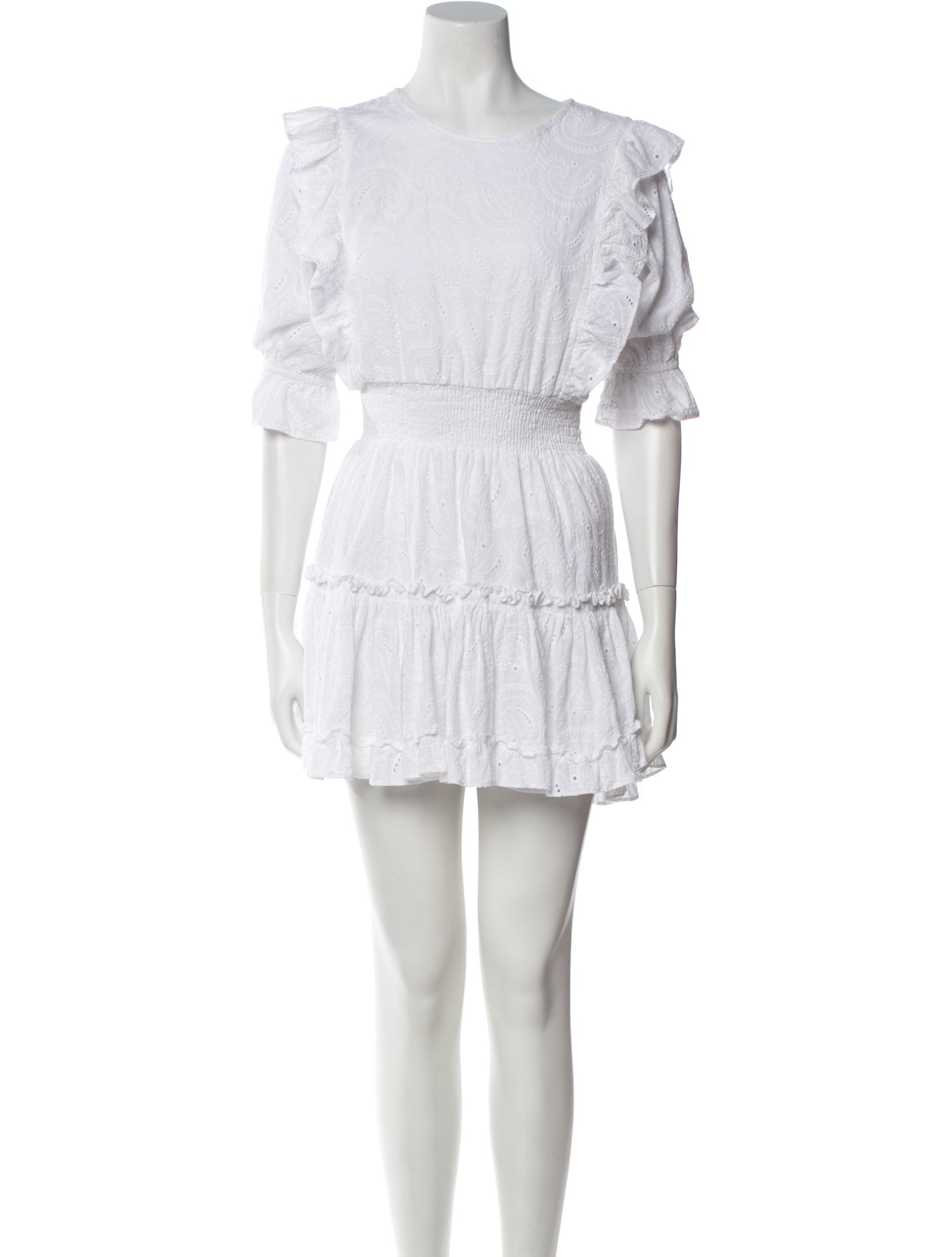 MISA Los Angeles Scoop Neck Mini Dress