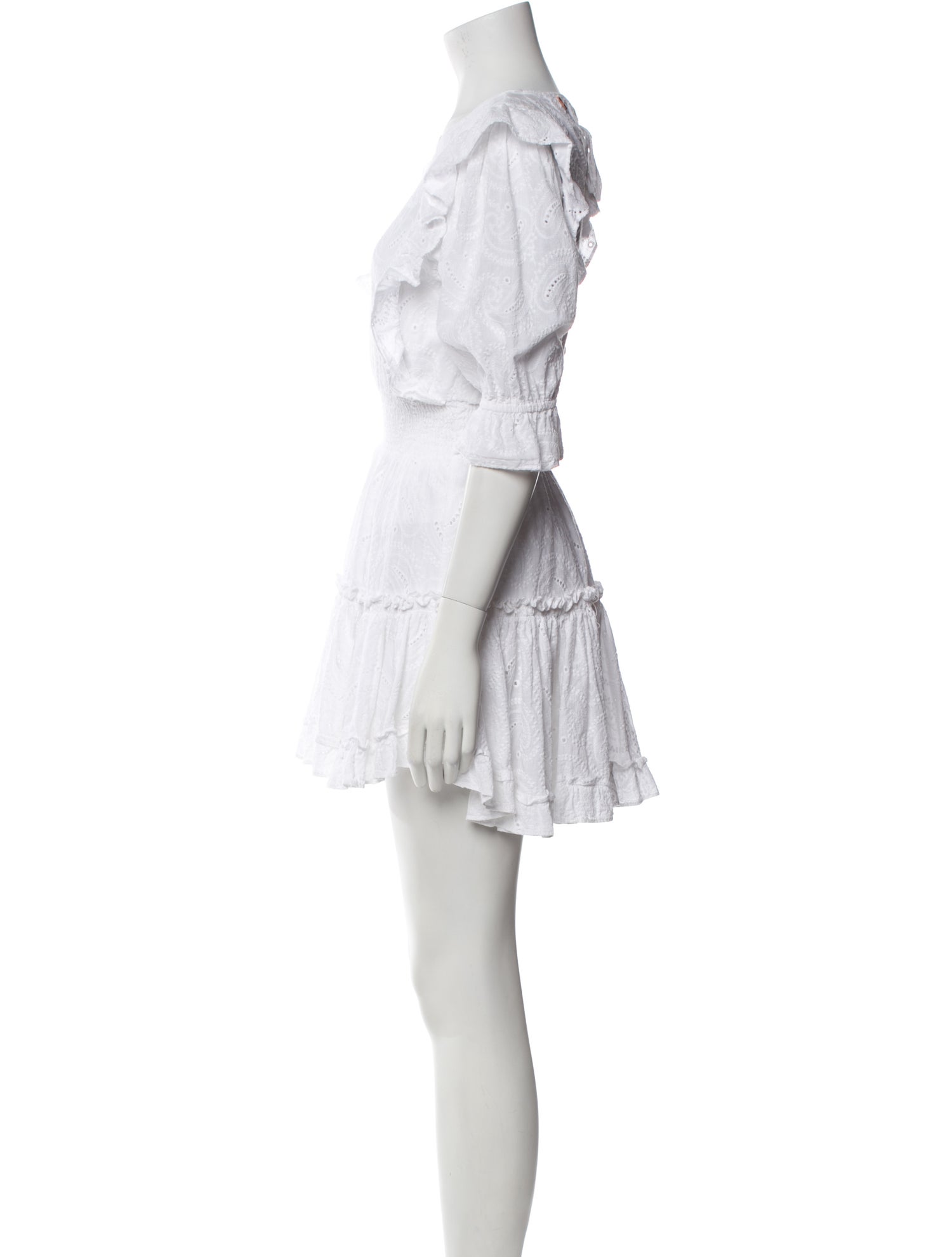 MISA Los Angeles Scoop Neck Mini Dress