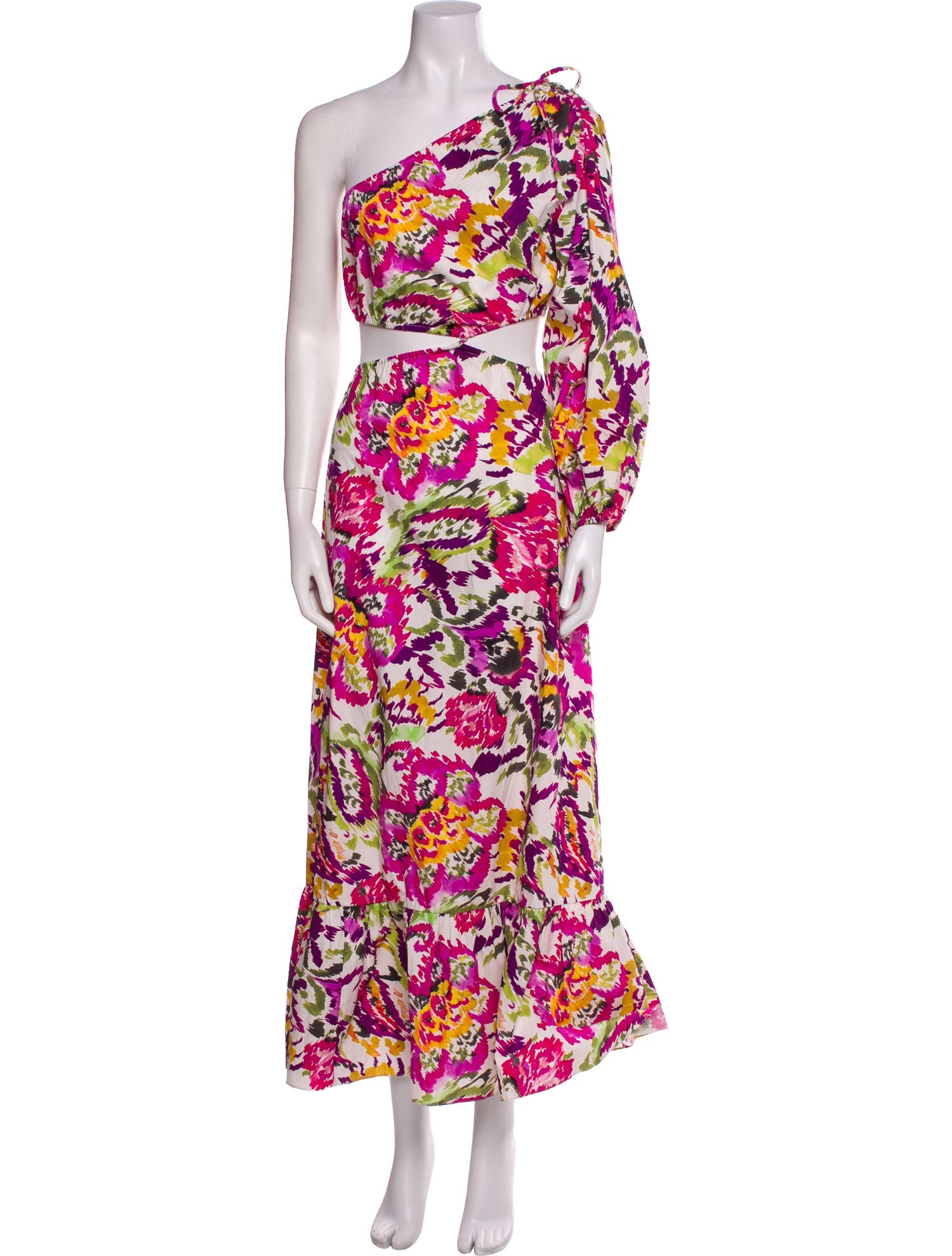 MISA Los Angeles Floral Print Long Dress w/ Tags