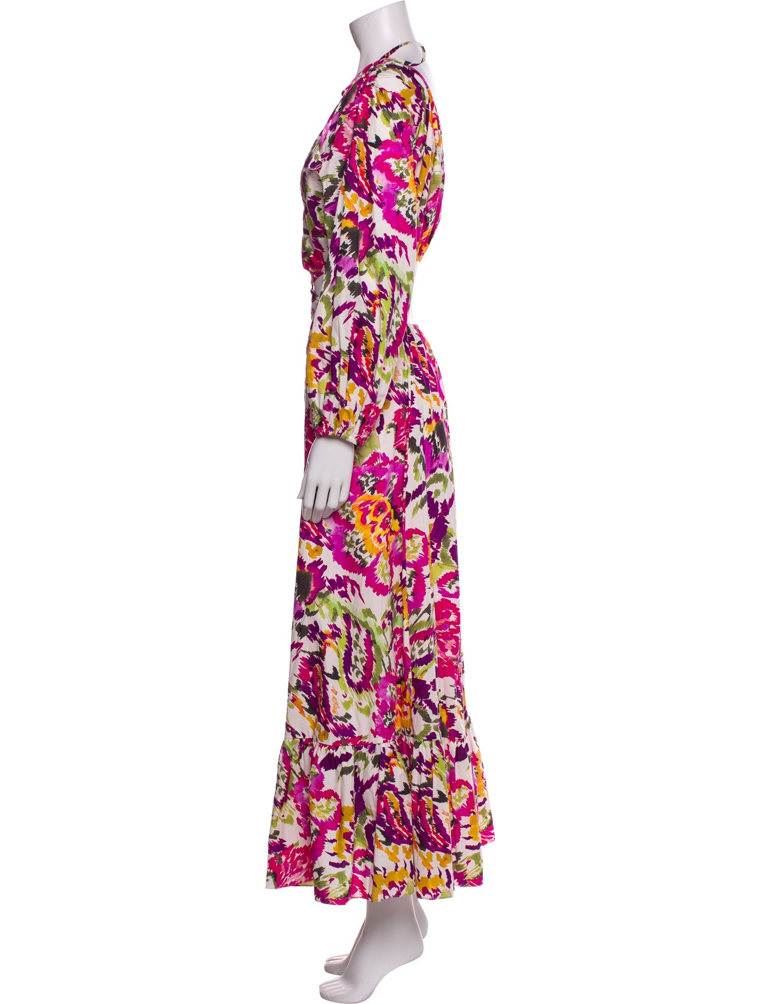 MISA Los Angeles Floral Print Long Dress w/ Tags